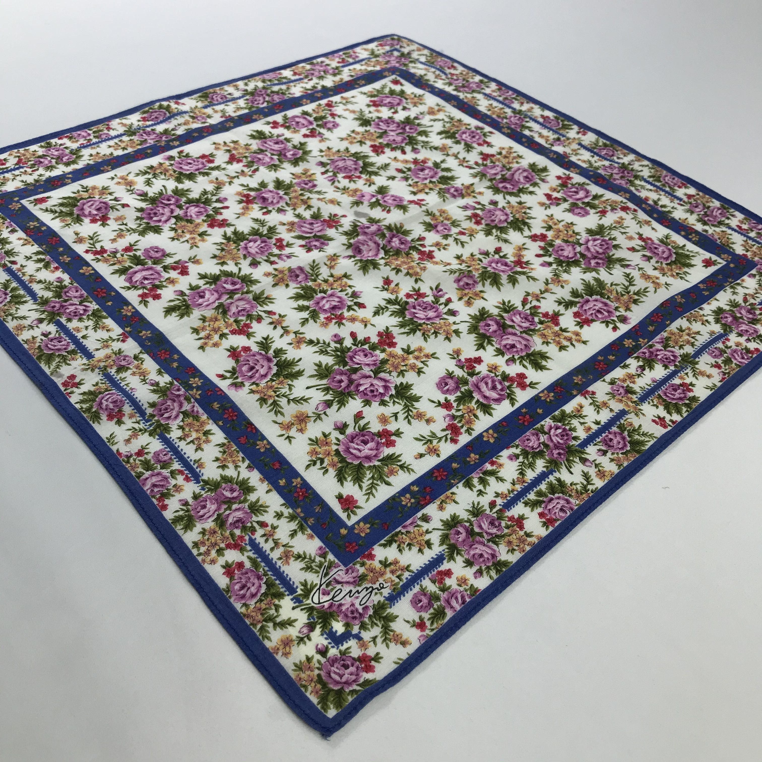 Kenzo × Vintage Kenzo Bandana / Handkerchief / Neckerchief - S663 Size ONE SIZE - 2 Thumbnail