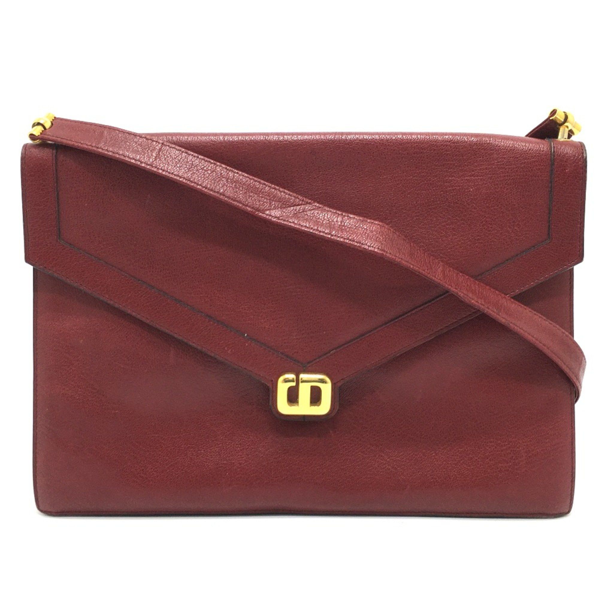 Dior Christian CHRISTIAN DIOR CDHardware bag shawl Shoulder Bag Red GoldHardware Size ONE SIZE - 1 Thumbnail