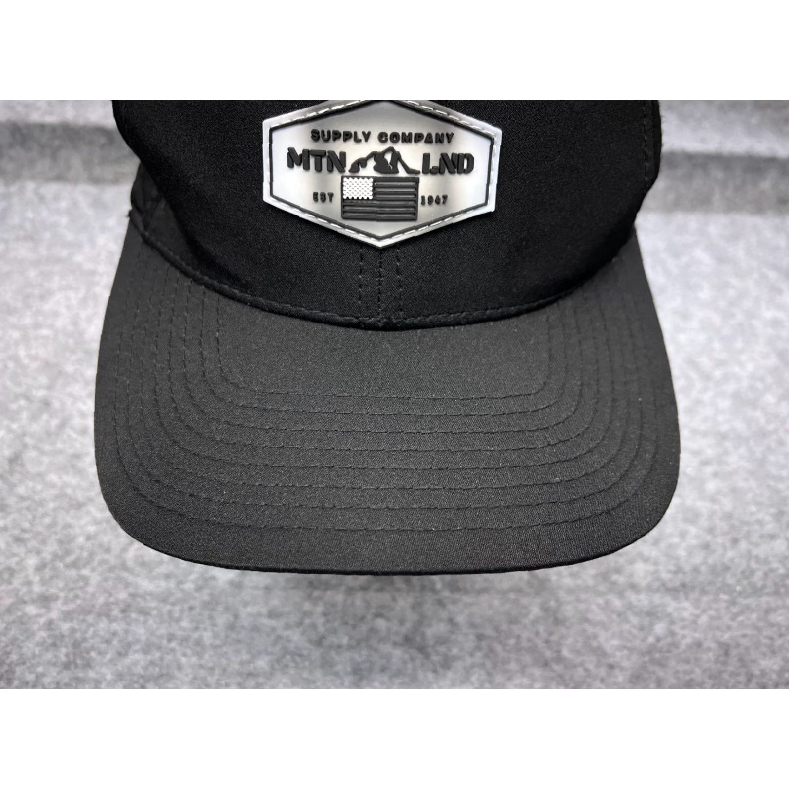 Vintage Mountainland Supply Hat Cap Snap Back Adult One Size Black Solid Polyester Blend Size ONE SIZE - 3 Thumbnail