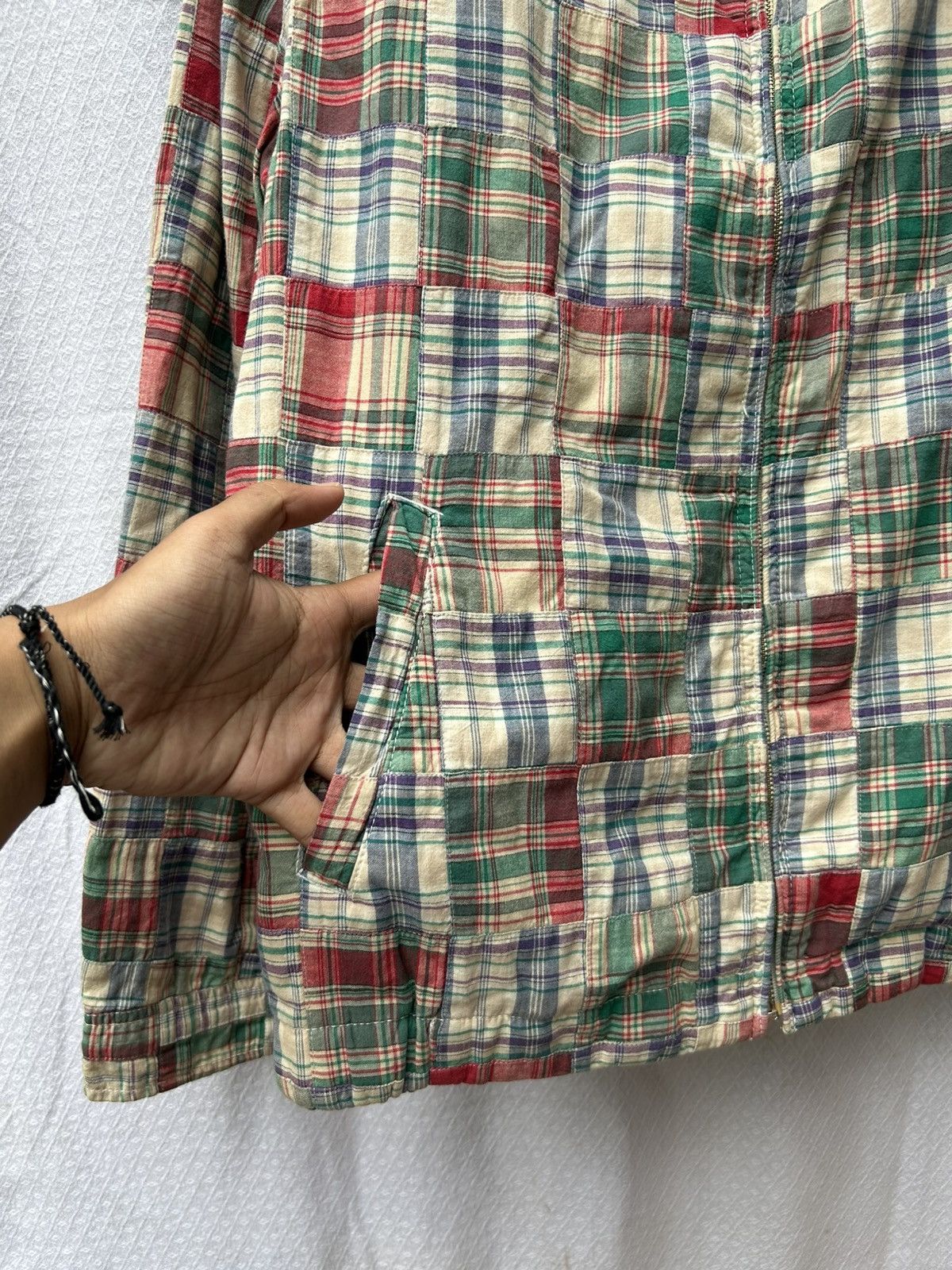 20471120 × Japanese Brand × United Arrows Japanese patchwork zip jacket style Ifsixwasnine LGB Size US L / EU 52-54 / 3 - 7 Thumbnail