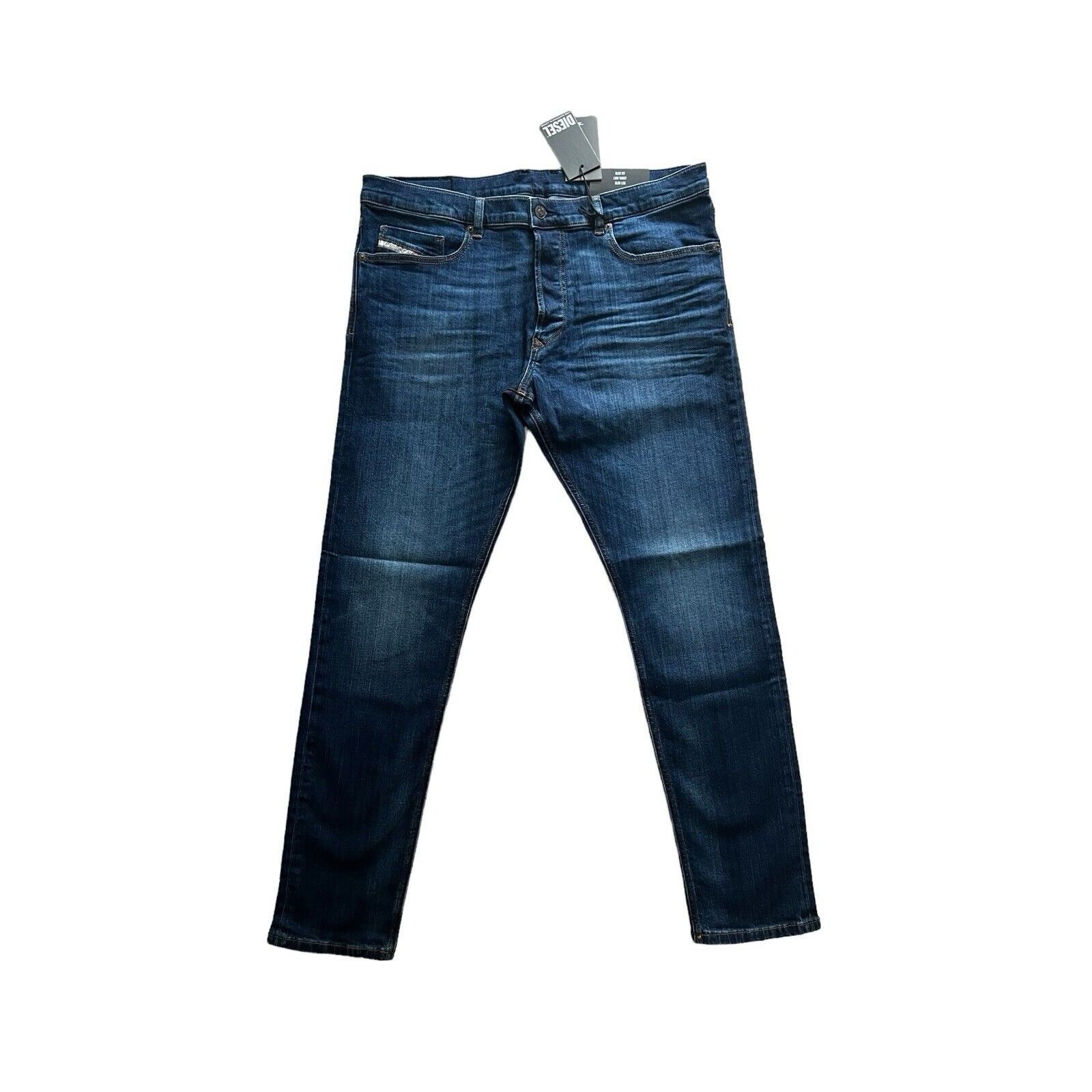 Diesel Mens Tepphar Slim Fit Jeans Blue $195 Size 36/32