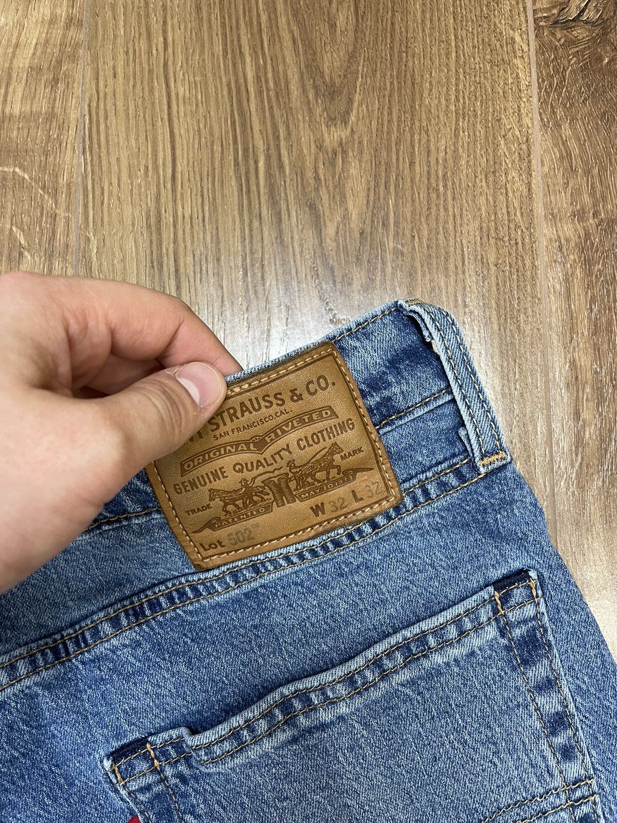 Levi's Vintage Levi’s 502 Y2K Blue Stonewashed Denim Jeans Pants Size US 32 / EU 48 - 20 Thumbnail