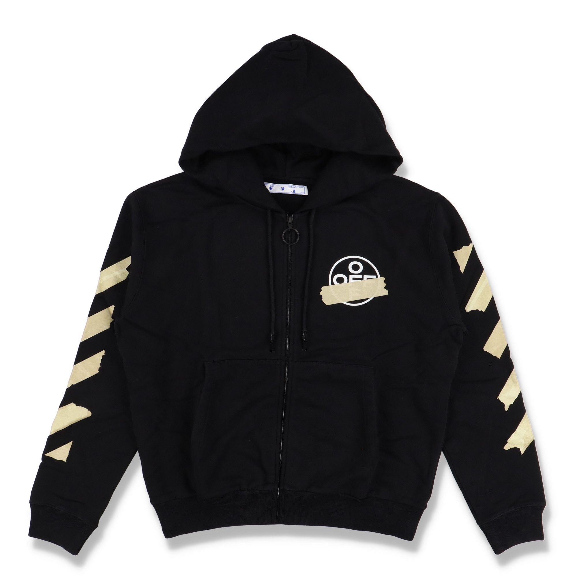 Off-White Black Tape Arrows Logo Zip Hoodie Size US XXL / EU 58 / 5 - 5 Thumbnail