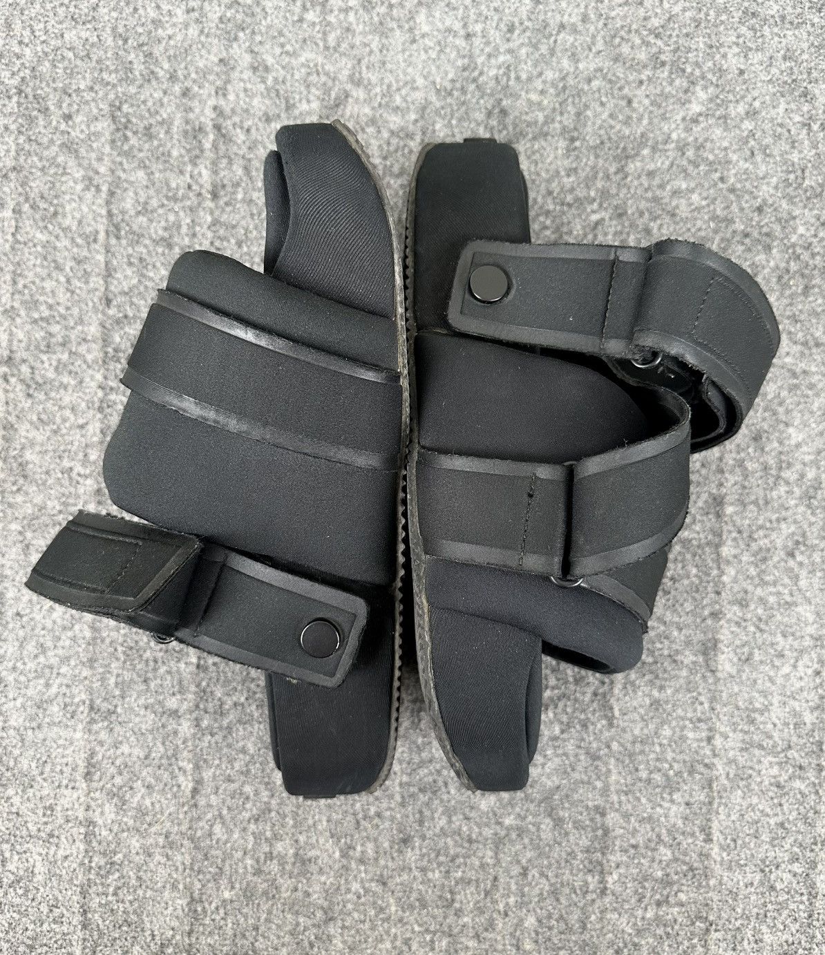 Y-3 × Yohji Yamamoto Y-3 Yohji Yamamoto Black Strapped Sandals Cloth Size US 6 / IT 36 - 5 Thumbnail