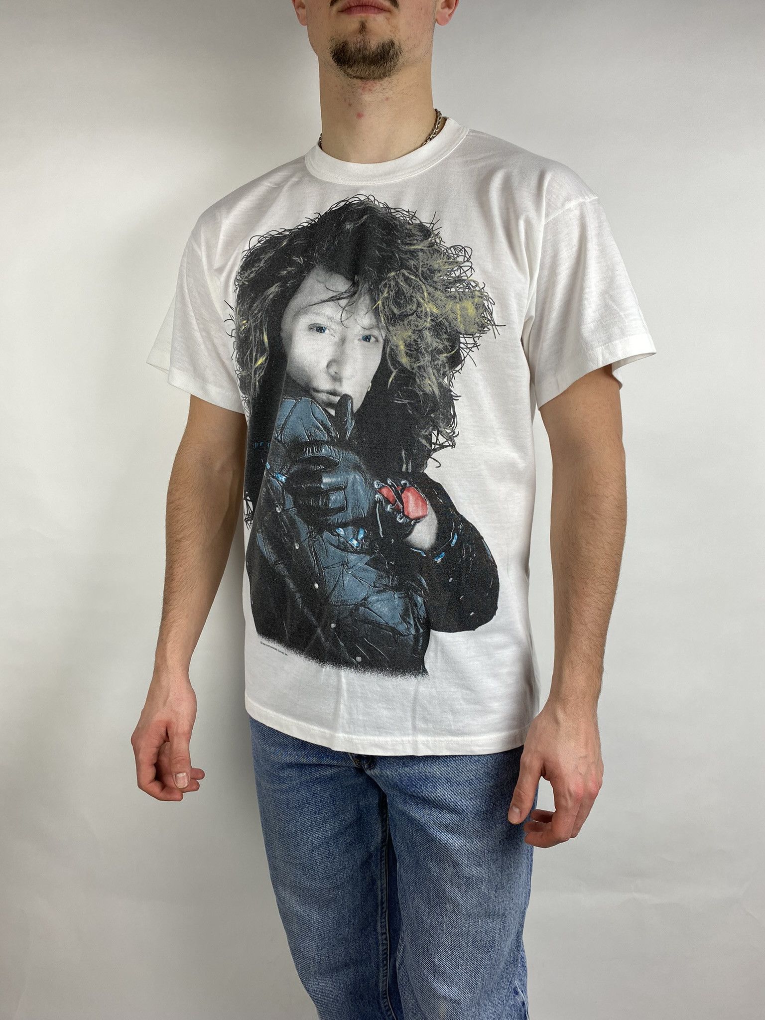 vintage 1988 bon jovi band t-shirt tee y2k streetwear single
