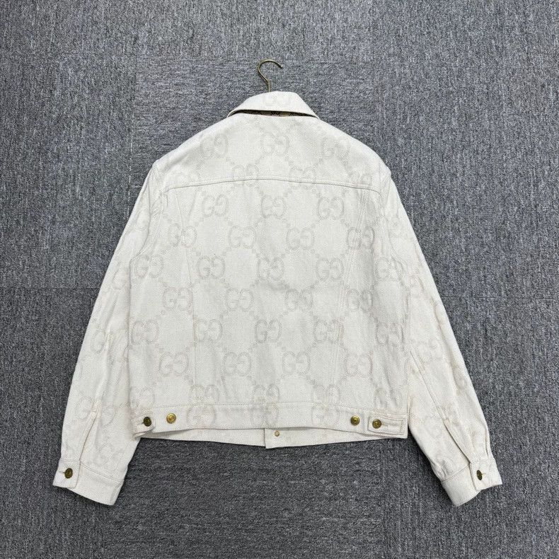 Gucci Gucci Logo Denim Jacket Size 48-2505 Size US M / EU 48-50 / 2 - 2 Thumbnail