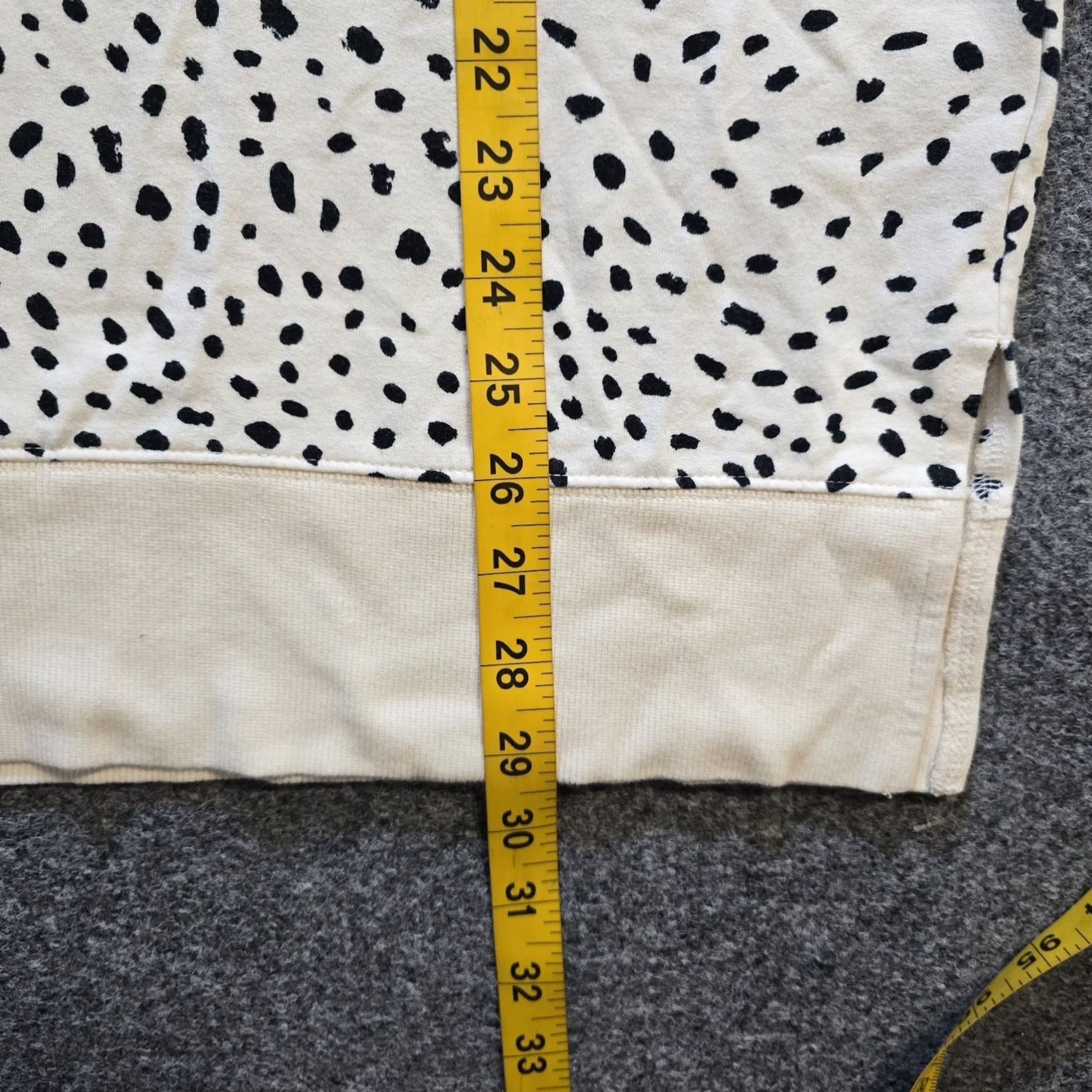 Vintage Daily Ritual Sweatshirt Women Size M White Polka Dot Dalmation Lounge Size M / US 6-8 / IT 42-44 - 6 Thumbnail