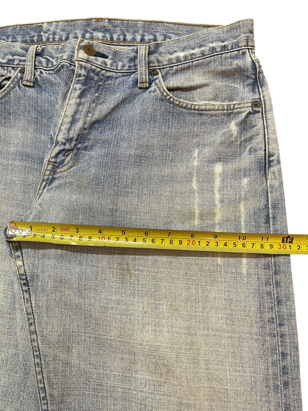 Levi's Vintage 90s Levis Blue Faded Wash Distress Baggy Jeans Size US 32 / EU 48 - 15 Thumbnail