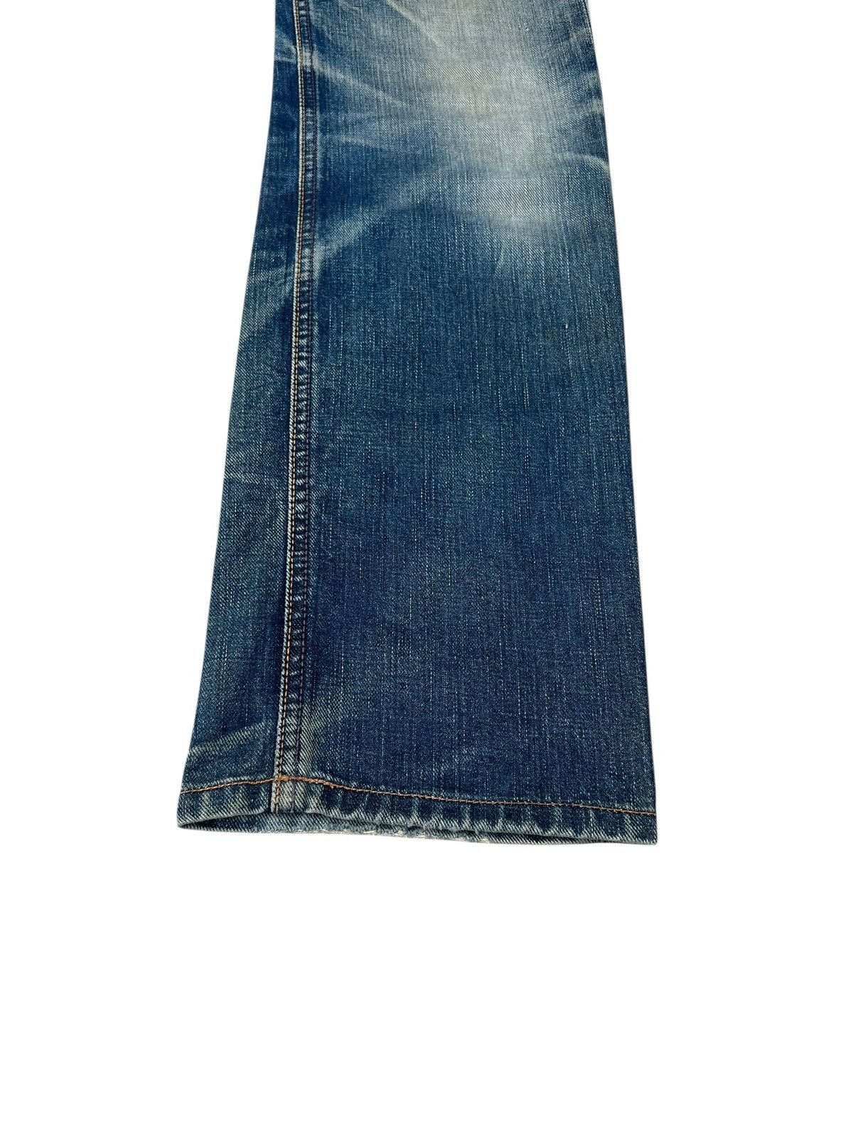 Lee Vintage Lee Sanforized Distressed Mud Denim Selvedge Jeans Size US 30 / EU 46 - 13 Thumbnail