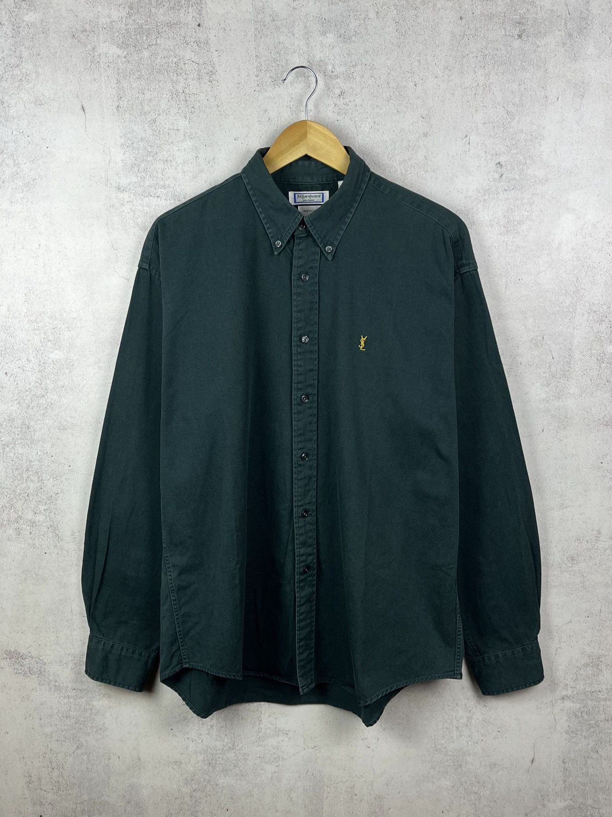 Yves Saint Laurent Vintage Yves Saint Laurent Heavy Button Up Shirt YSL 90s Y2K Size US XL / EU 56 / 4 - 1 Thumbnail