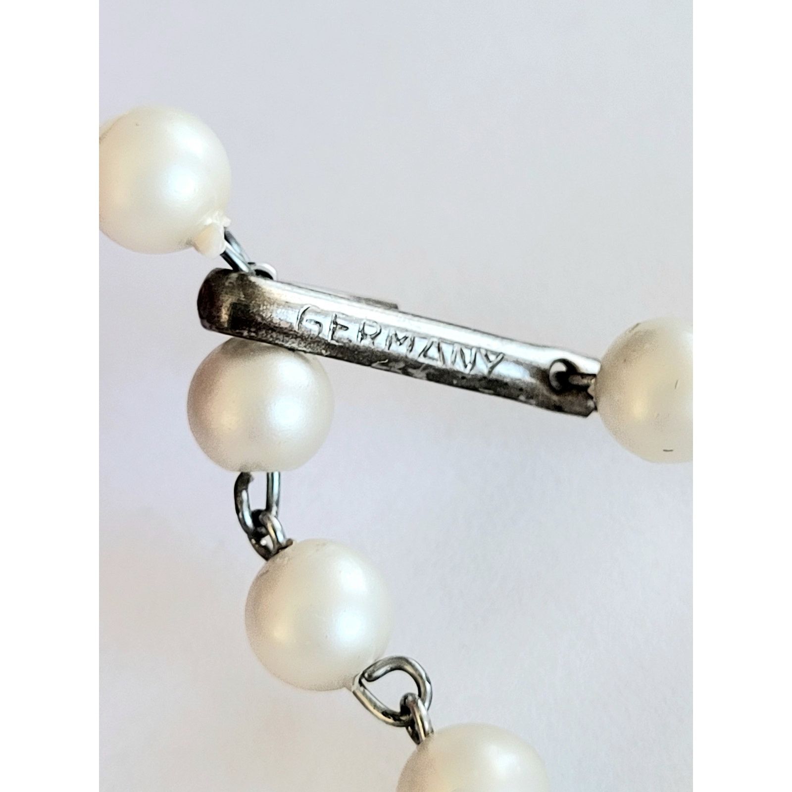 Other Pearl Collar Necklace Germany Double Strand Vintage Beaded Size ONE SIZE - 5 Thumbnail