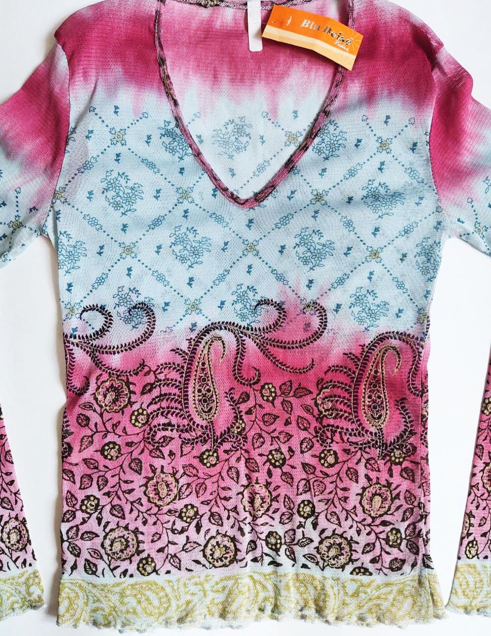 Vintage Vintage Mesh Long Sleeve Top sz L Size L / US 10 / IT 46 - 1 Thumbnail