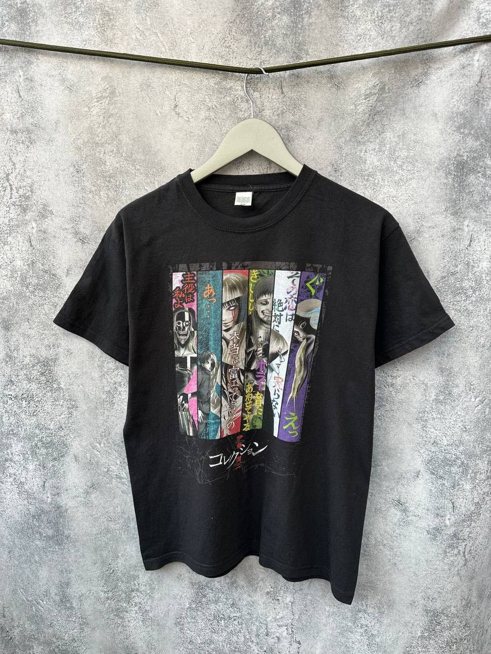 Anime JUNJI ITO ANIME T SHIRT JAPANESE HORROR MANGA ART Size US M / EU 48-50 / 2 - 1 Thumbnail