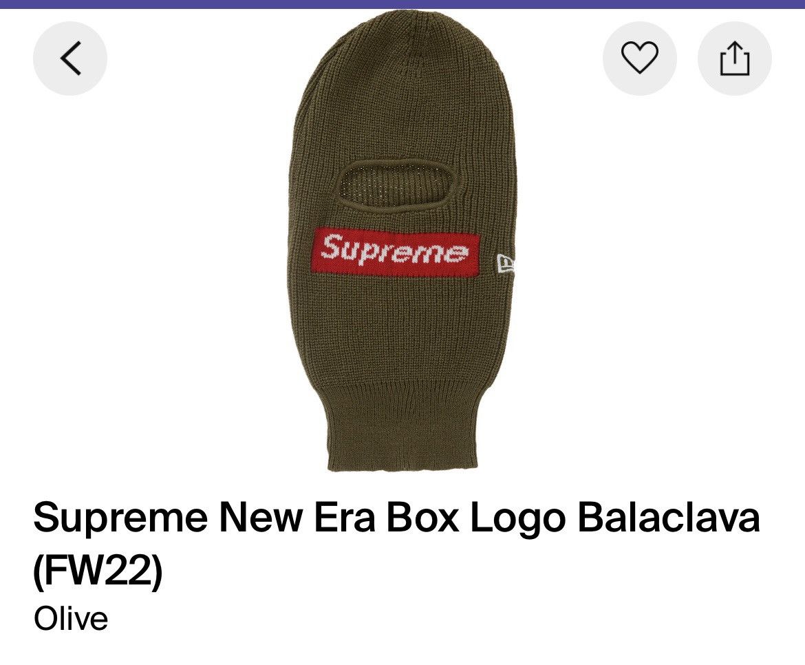 Supreme supreme new era box logo balaclava Size ONE SIZE - 1 Preview