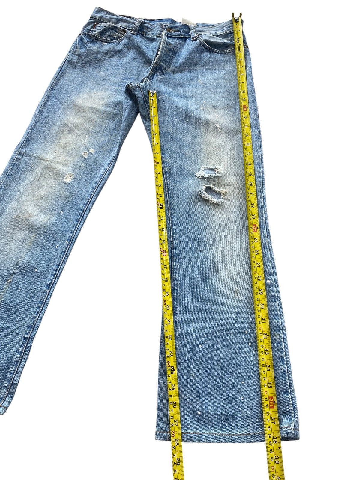 Abercrombie & Fitch Abercrombie & Fitch Faded Wash Paint Splash Boot Cut Jeans Size US 32 / EU 48 - 8 Thumbnail