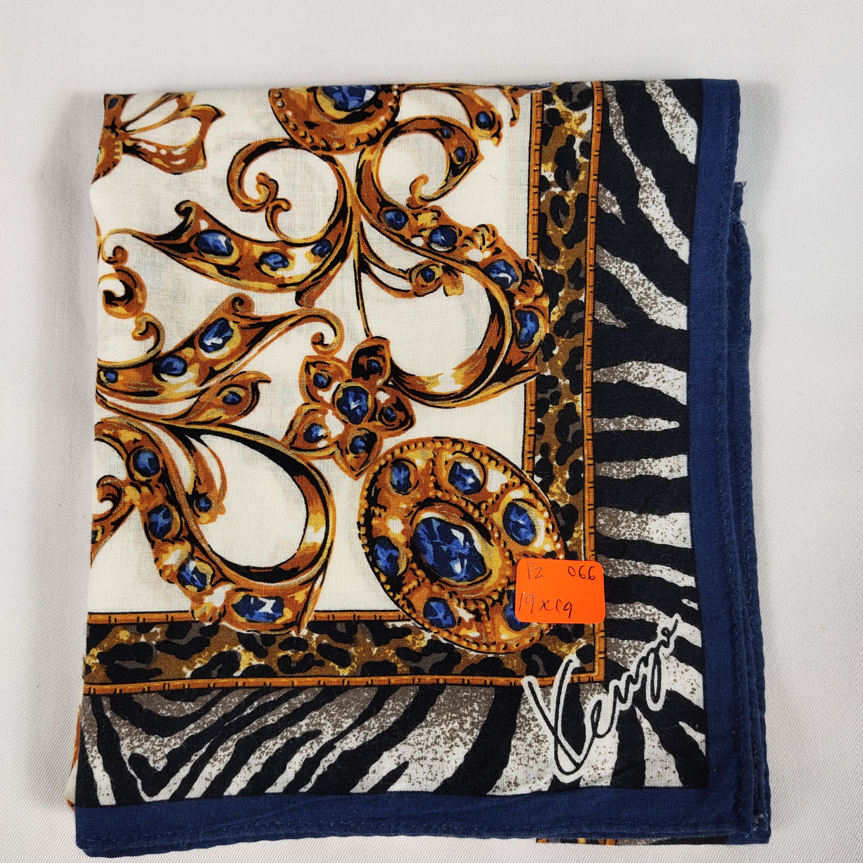 Kenzo × Vintage Kenzo Handkerchief / Neckerchief / Bandana FZ066 Size ONE SIZE - 2 Thumbnail