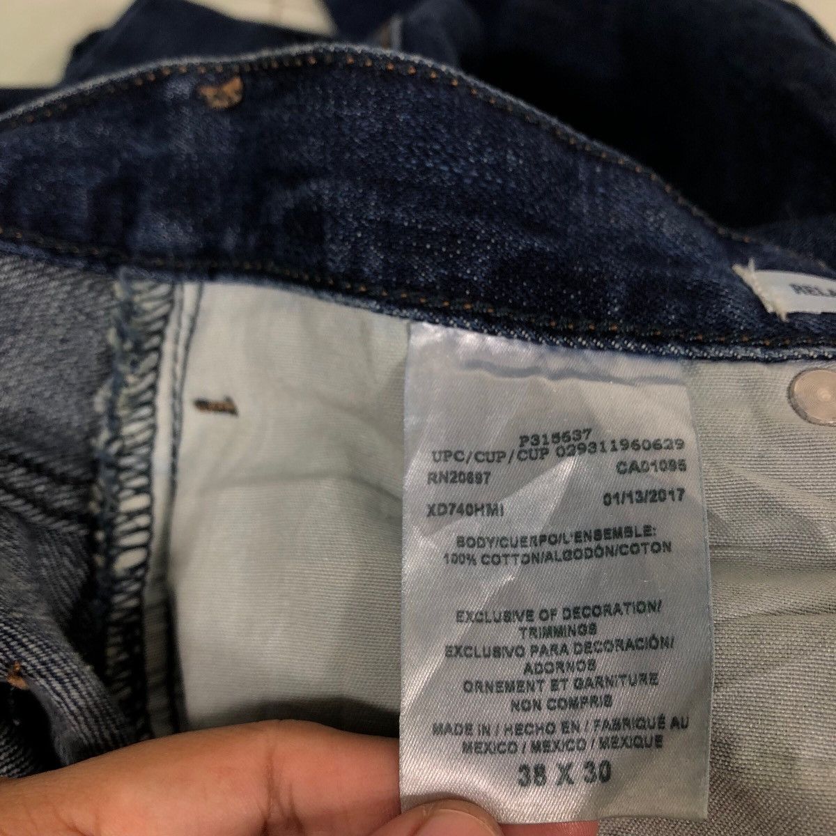 Japanese Brand 🔥Vintage Work Denim Jeans Carpenter Dickies Usa Size US 41 - 23 Thumbnail