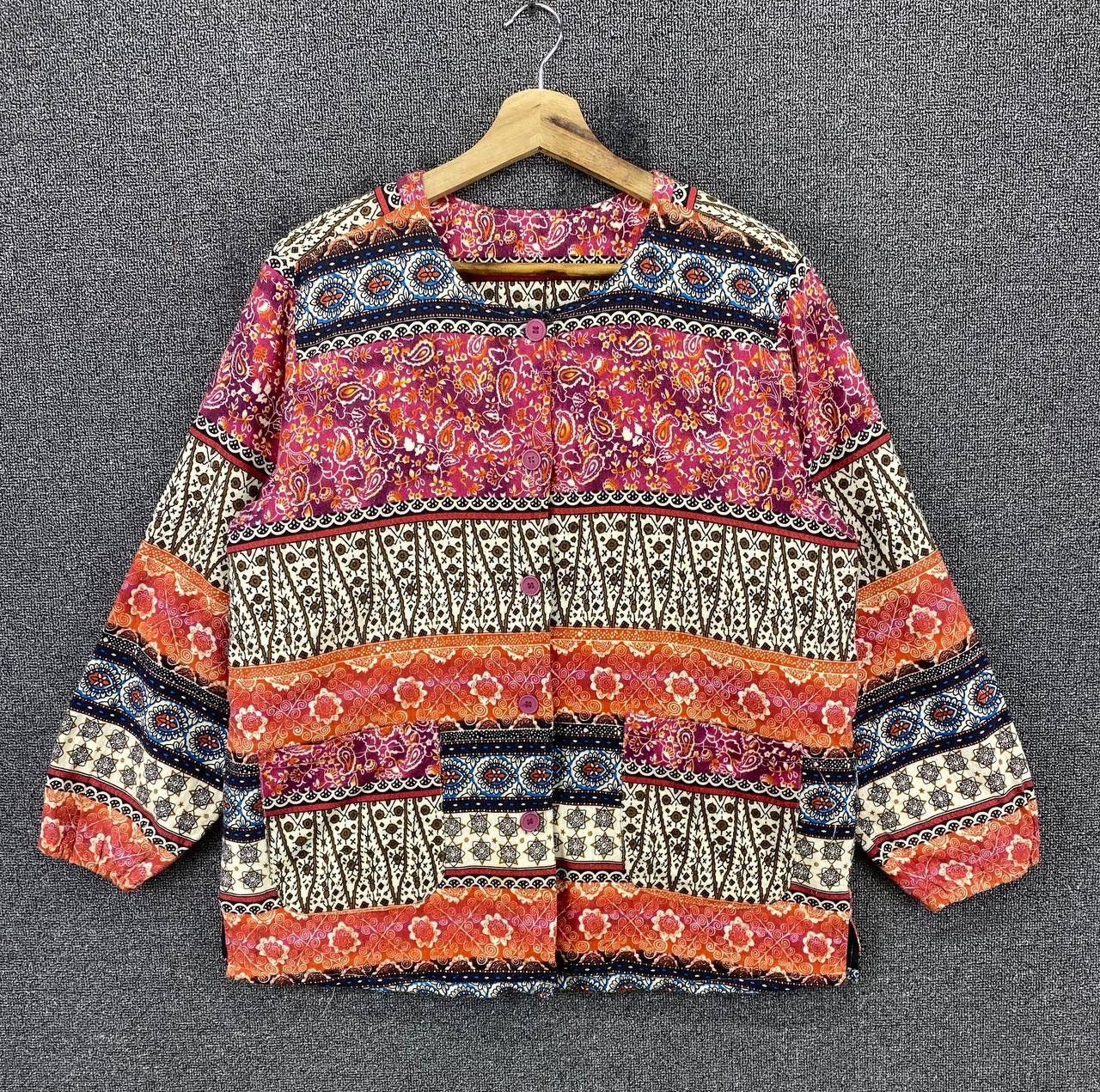 Japanese Brand Vintage Native x Navajo Paisleys Button Up Cardigan Jacket Size M / US 6-8 / IT 42-44 - 1 Thumbnail