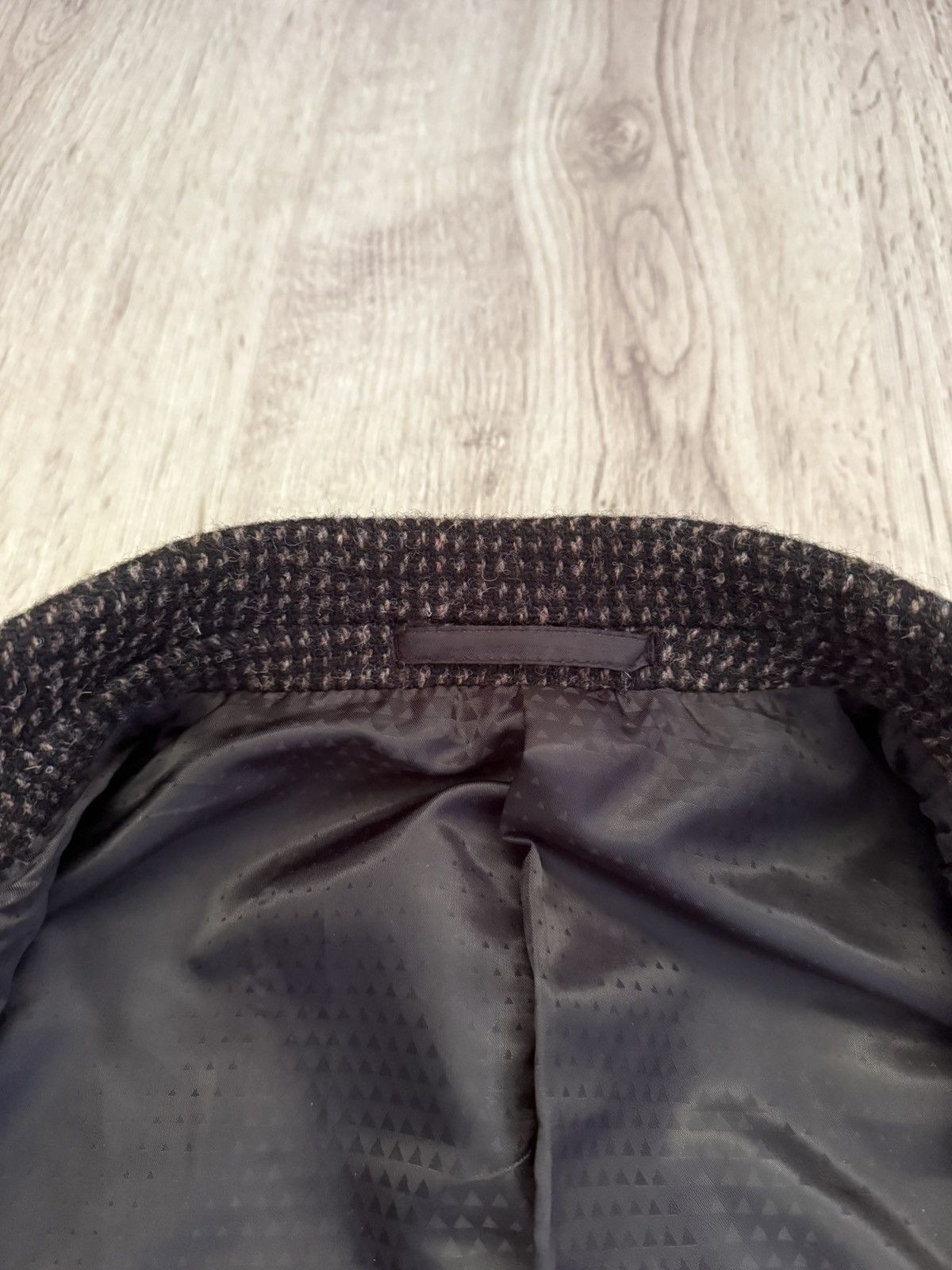 Harris Tweed ASOS Harris Tweed Wool Double Breasted Blazer Jacket Brown Size 40S - 21 Thumbnail