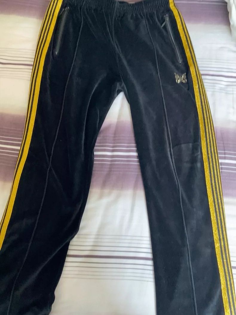 Needles Needles Black Gold Velvet Pants M - dmc Size US 38 / EU 54 - 1 Thumbnail