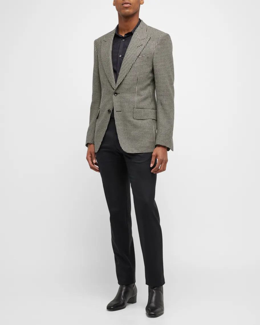 Tom Ford o1w1db10724 Shelton Fit Jacket in White Black Size US M / EU 48-50 / 2 - 1 Thumbnail