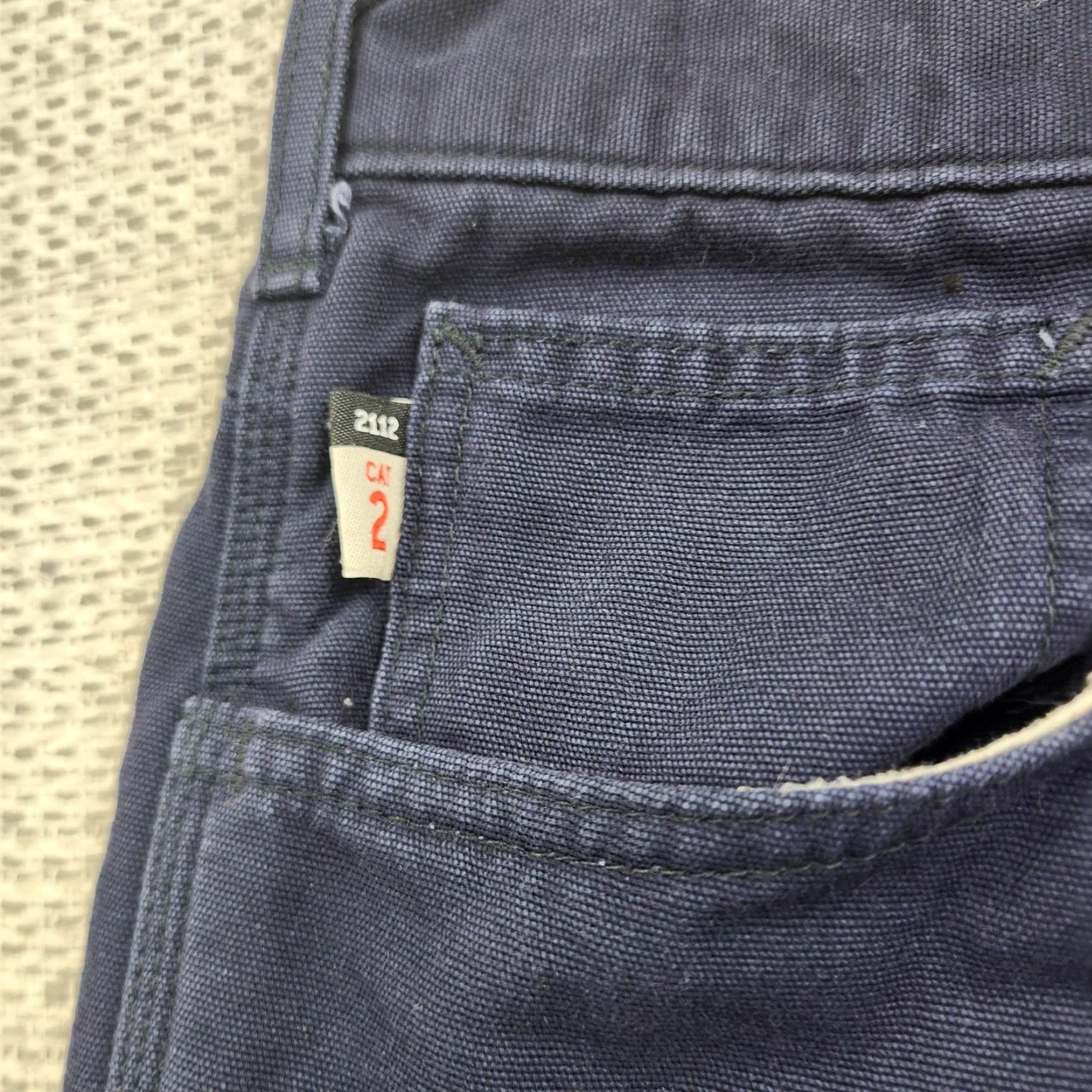 Carhartt Carhartt FR Pants Mens 30x31 Navy Original Fit Flame Resistant Work Size US 33 - 4 Thumbnail