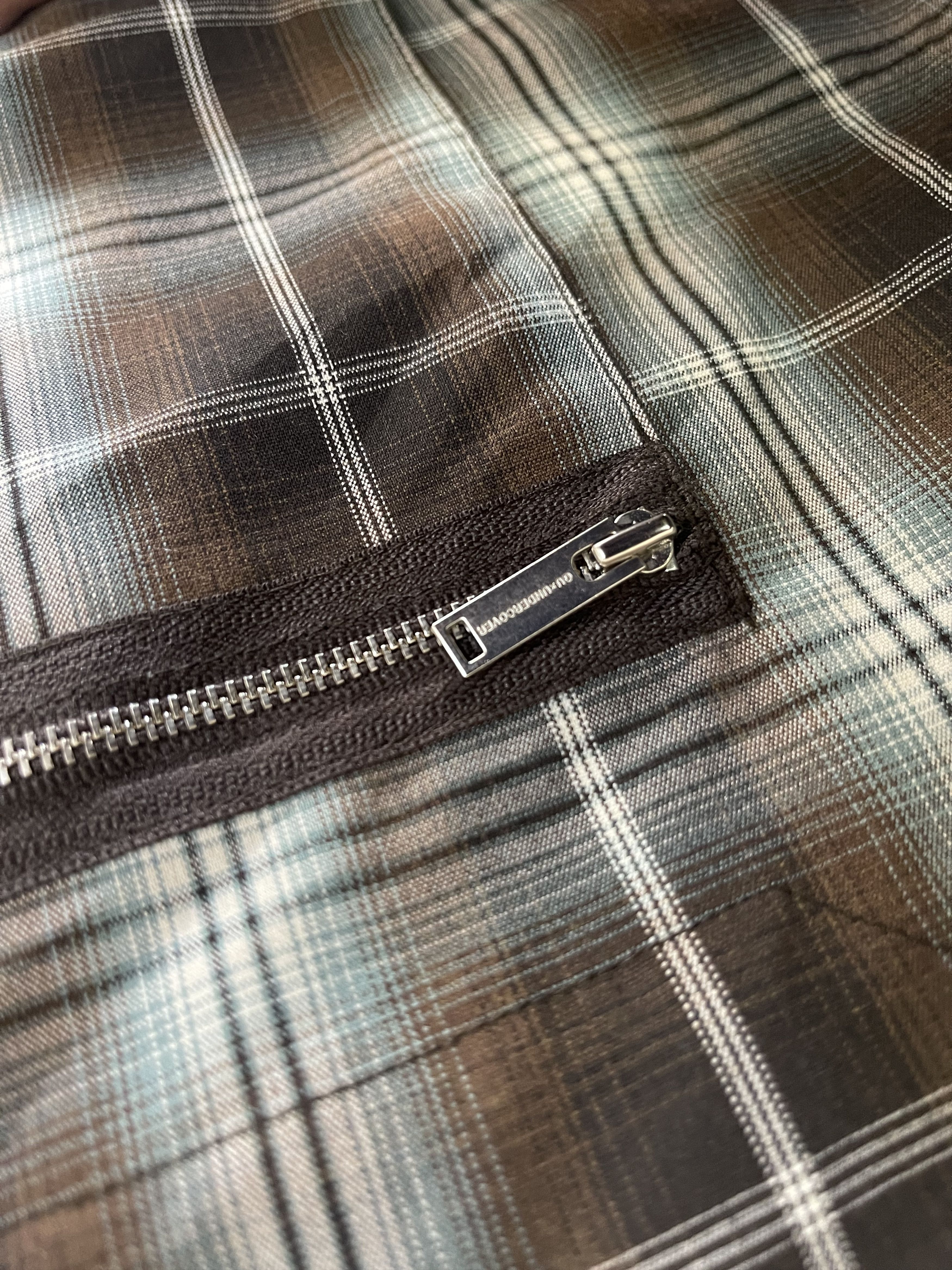 GU × Undercover Gu x undercover Multipocket Zipper Plaid Baggy Pant Size US 35 - 8 Thumbnail