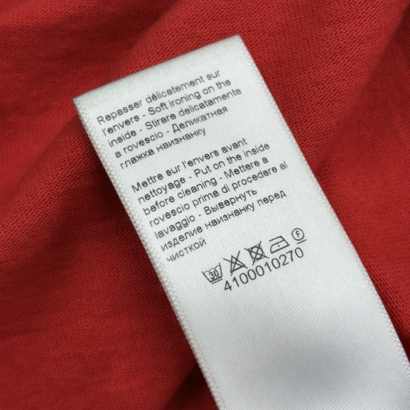Lanvin Lanvin Embroidered Logo T-Shirt ' Red ' | GOOD CONDITION! Size US XL / EU 56 / 4 - 11 Thumbnail