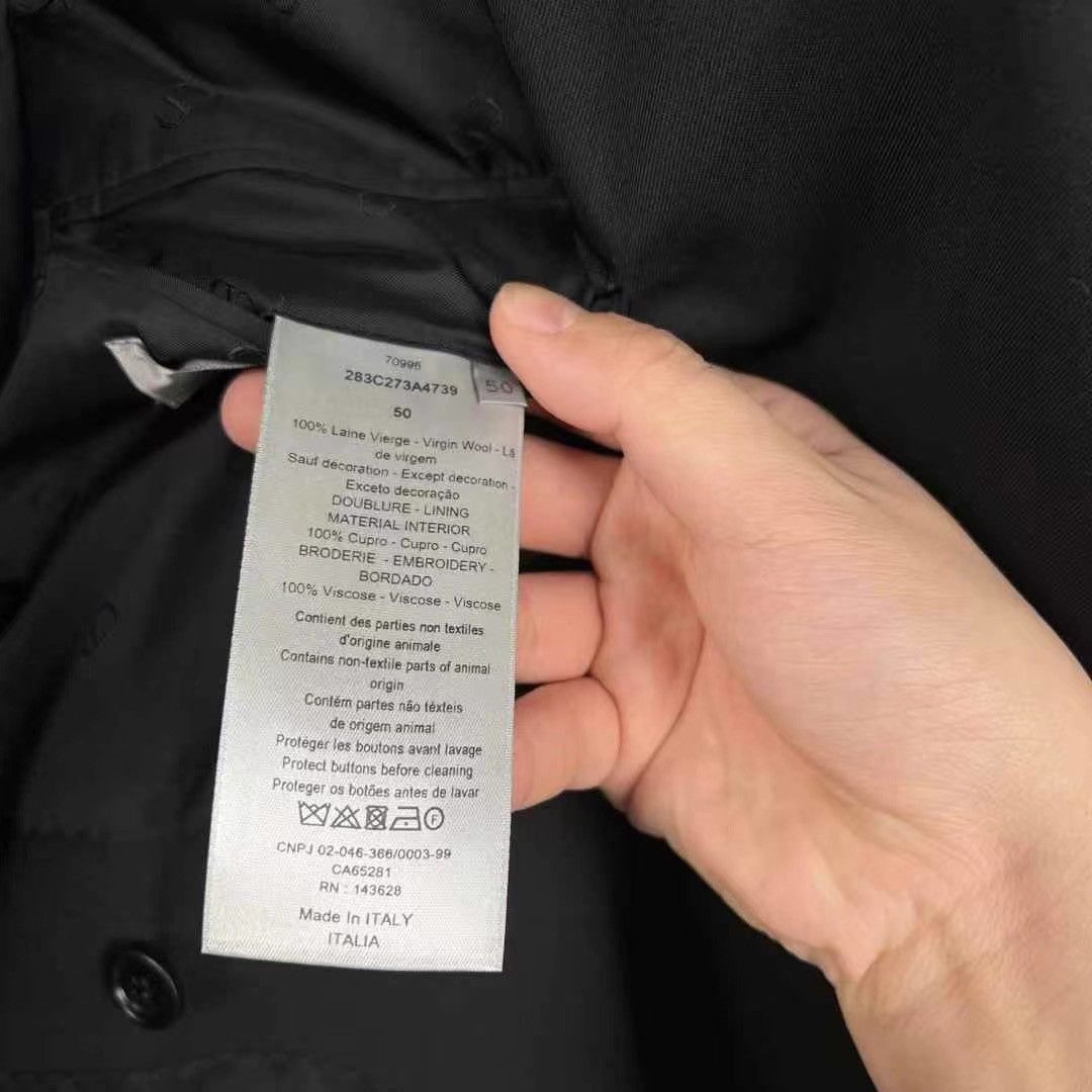 Dior × Travis Scott Dior x Travis Scott Black Double Breasted Jacket Size US M / EU 48-50 / 2 - 6 Thumbnail