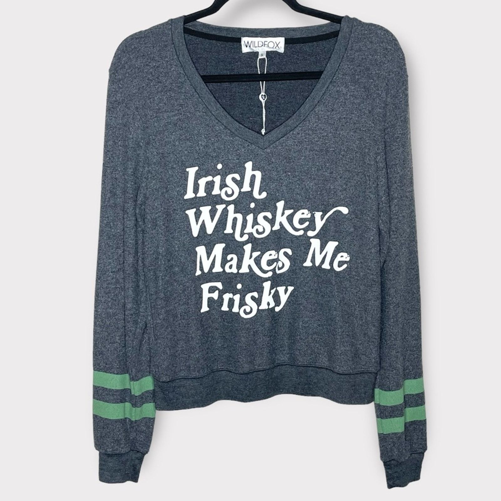 Wildfox NWOT Wildfox Irish whiskey makes me frisky sweatshirt Size S / US 4 / IT 40 - 1 Thumbnail