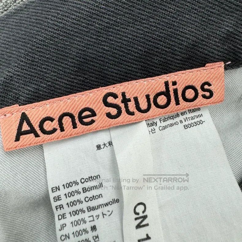 Acne Studios Acne Studios Gunmetal Washed Denim Jeans Size US 31 - 6 Thumbnail