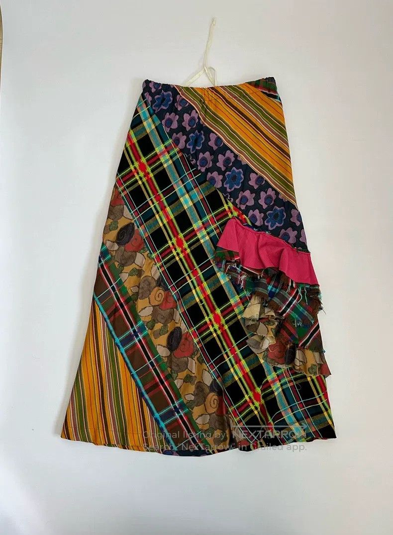Comme des Garcons Comme des Garcons size F Contrast Color Patchwork Skirt Size 25" / US 0 / IT 36 - 2 Thumbnail