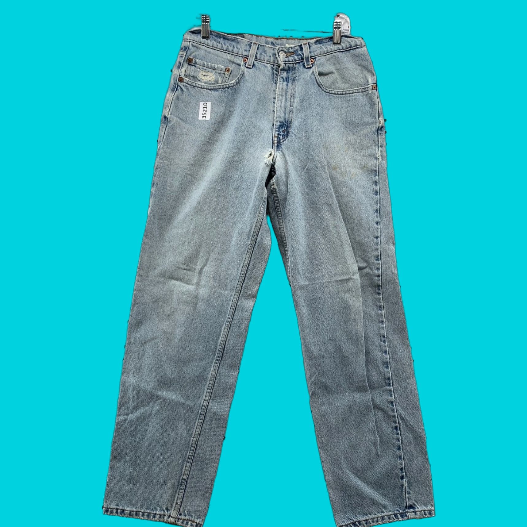 Levi's VINTAGE Levi's 550 Jeans Mens Relaxed 30x29.5 Light Wash Blue 90s Denim Size US 30 / EU 46 - 1 Thumbnail