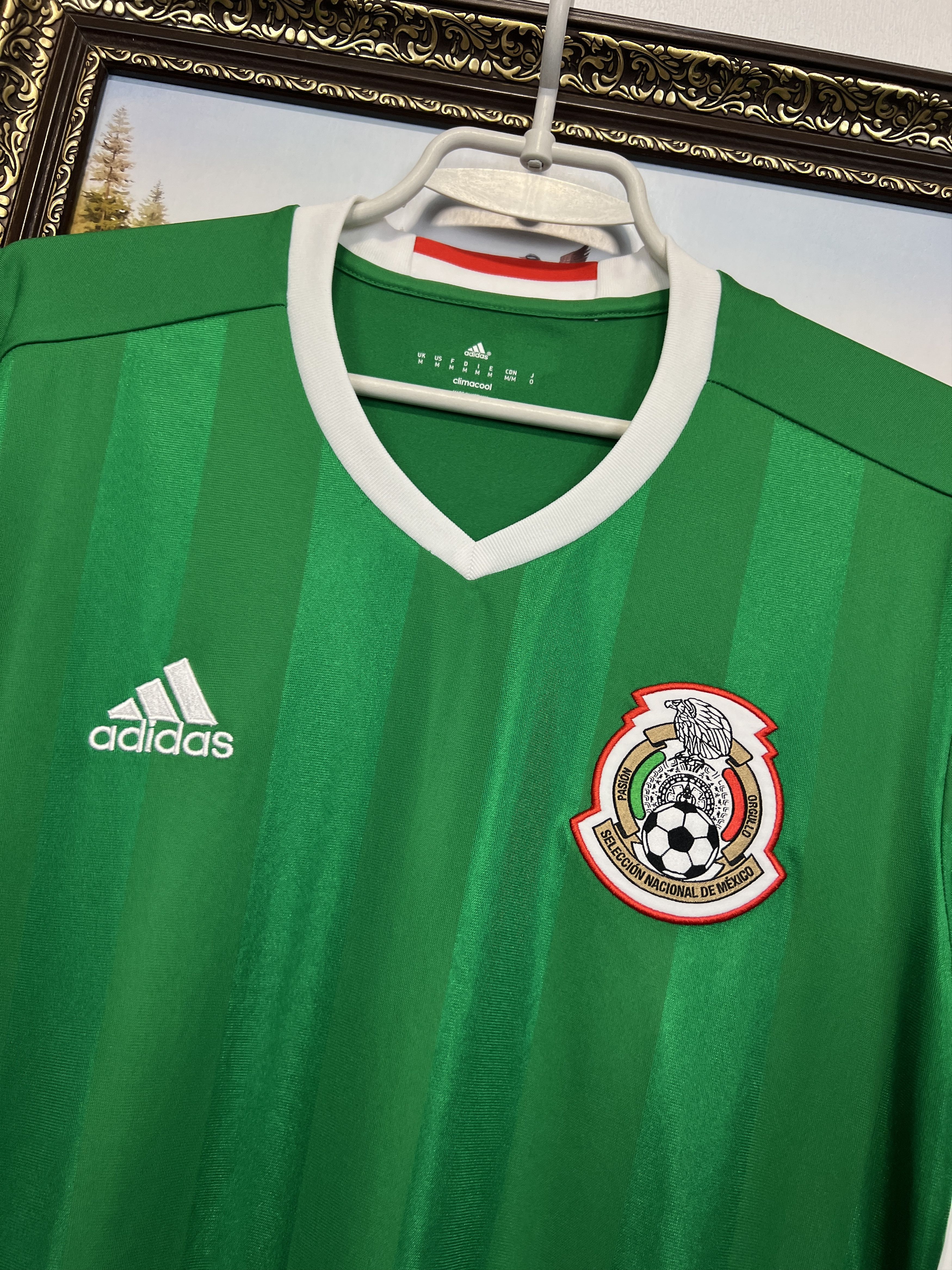 Adidas Mexico Home football shirt Soccer Long Sleeve Jersey Trikot Size US M / EU 48-50 / 2 - 3 Thumbnail