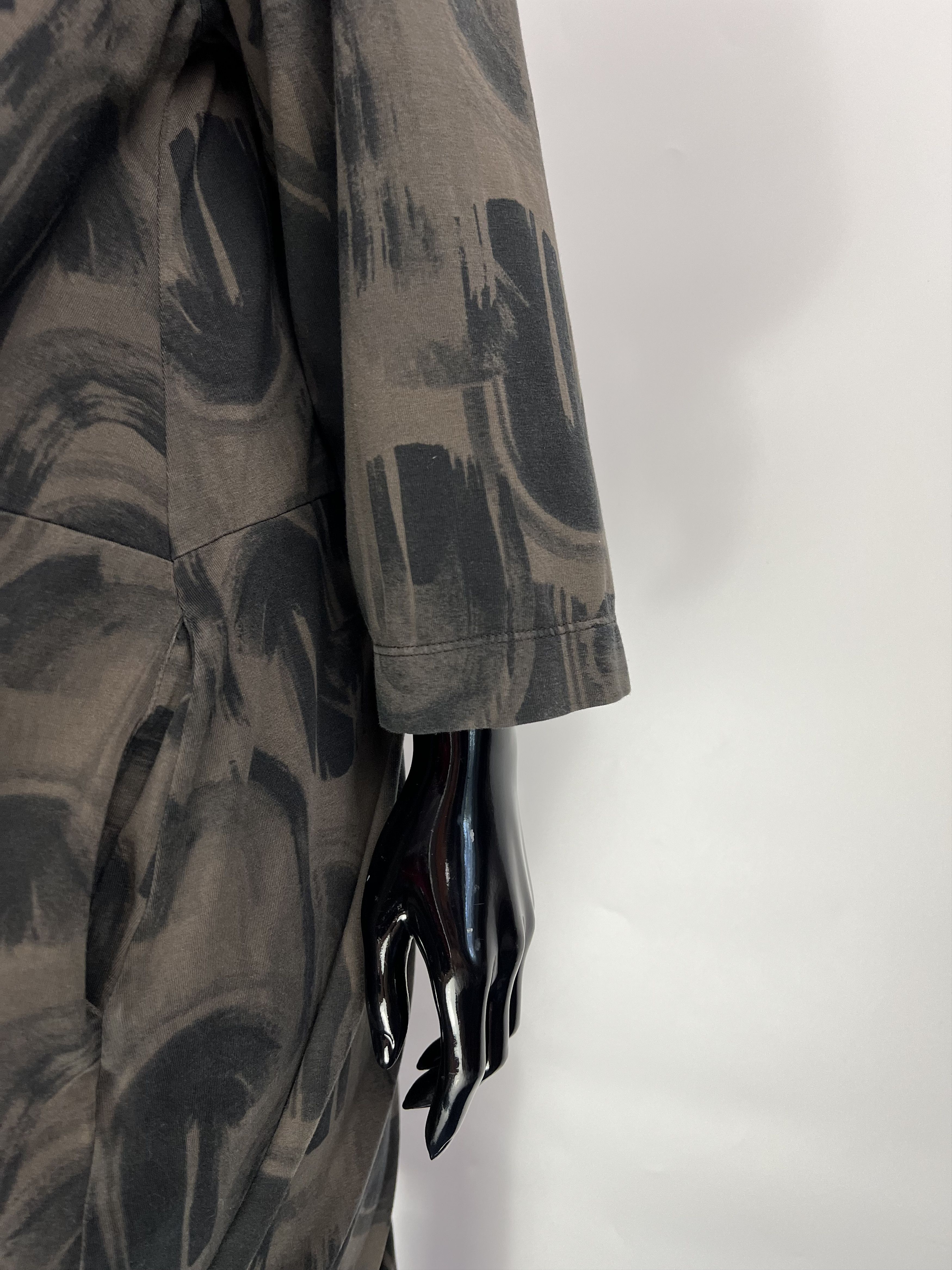 Designer Grizas Lagenlook Cotton Midi Dress Size XL/XXL Oversized Size XL / US 12-14 / IT 48-50 - 9 Thumbnail