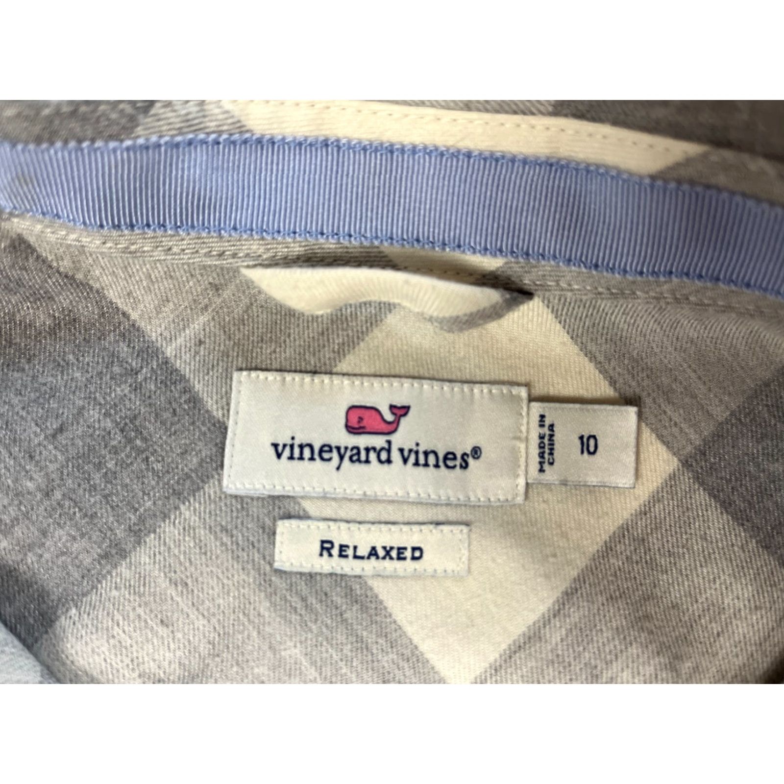 Vineyard Vines Vineyard Vines Buffalo Check Chilmark Relaxed Button-Up Shirt Sz 10 Size L / US 10 / IT 46 - 6 Thumbnail