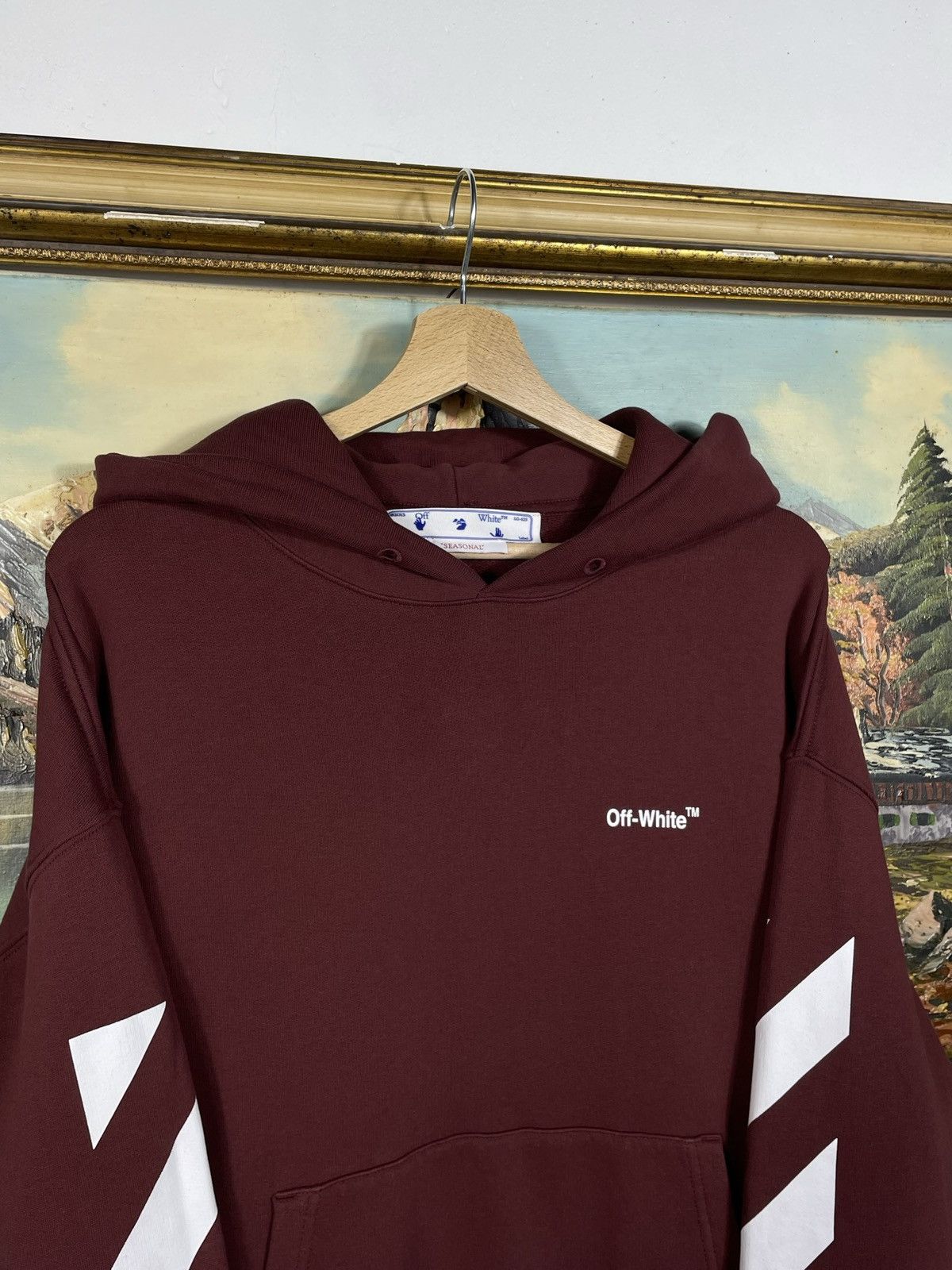 Off-White Off-White Red Hoodie Sweatshirt Streetwear Virgil Abloh Size US S / EU 44-46 / 1 - 4 Thumbnail