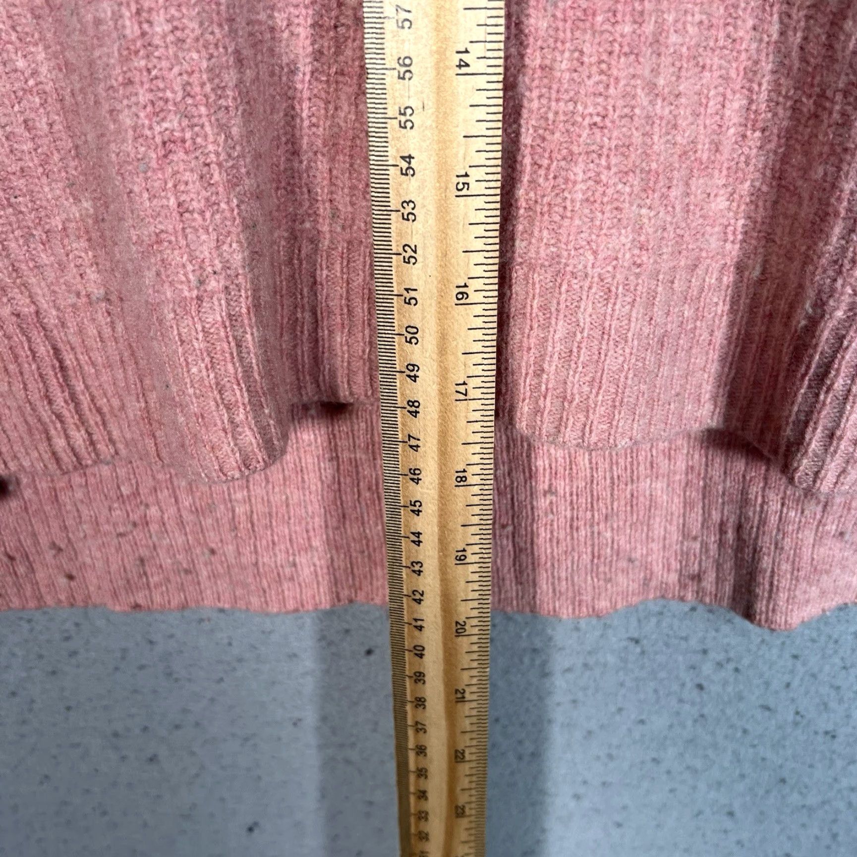 Madewell VINTAGE Madewell Merino Wool Blend Knit Sweater Womens XS Pink V Neck Pullover Size XS / US 0-2 / IT 36-38 - 4 Thumbnail