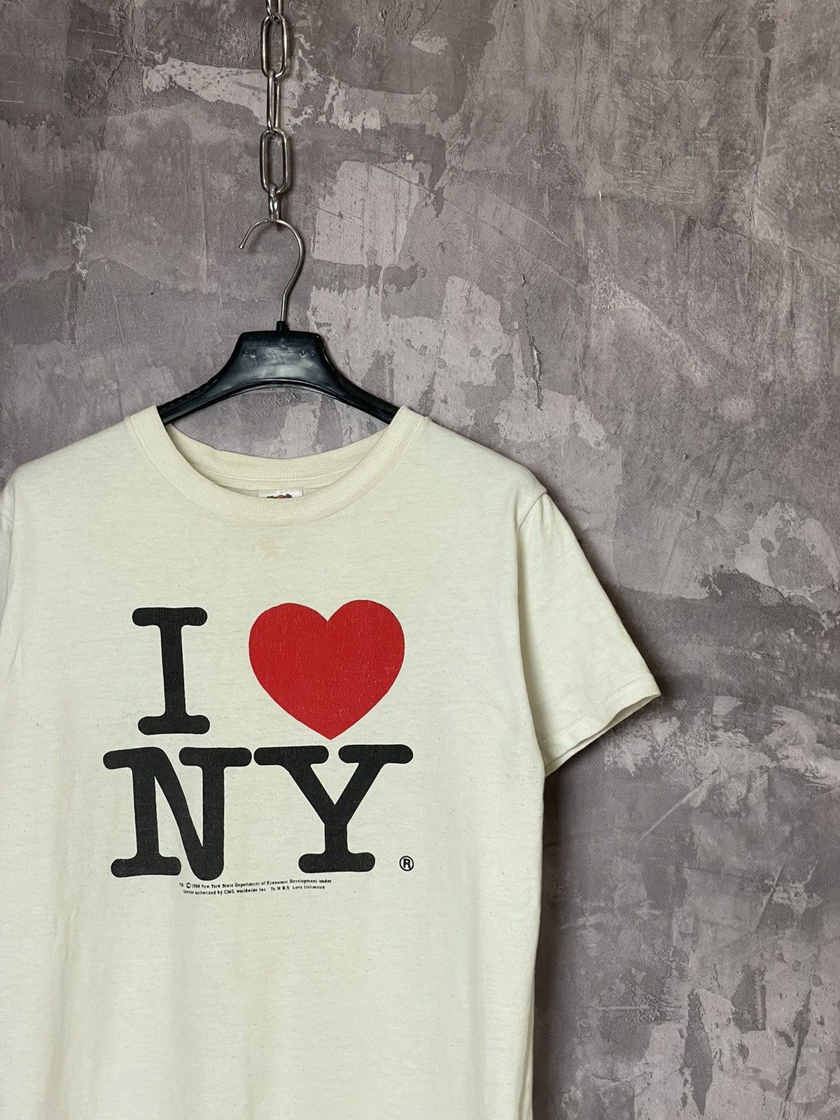 Vintage Rare! 1996 Vintage New York T Shirt I Love NY 90’s USA Hype Size US S / EU 44-46 / 1 - 4 Thumbnail