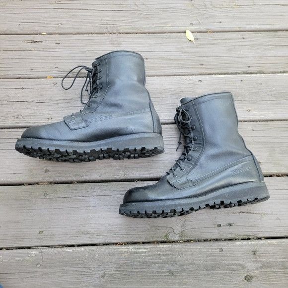 Belleville Vintage 90s Belleville Military Issue Black Leather Goretex Size US 11 / EU 44 - 5 Thumbnail