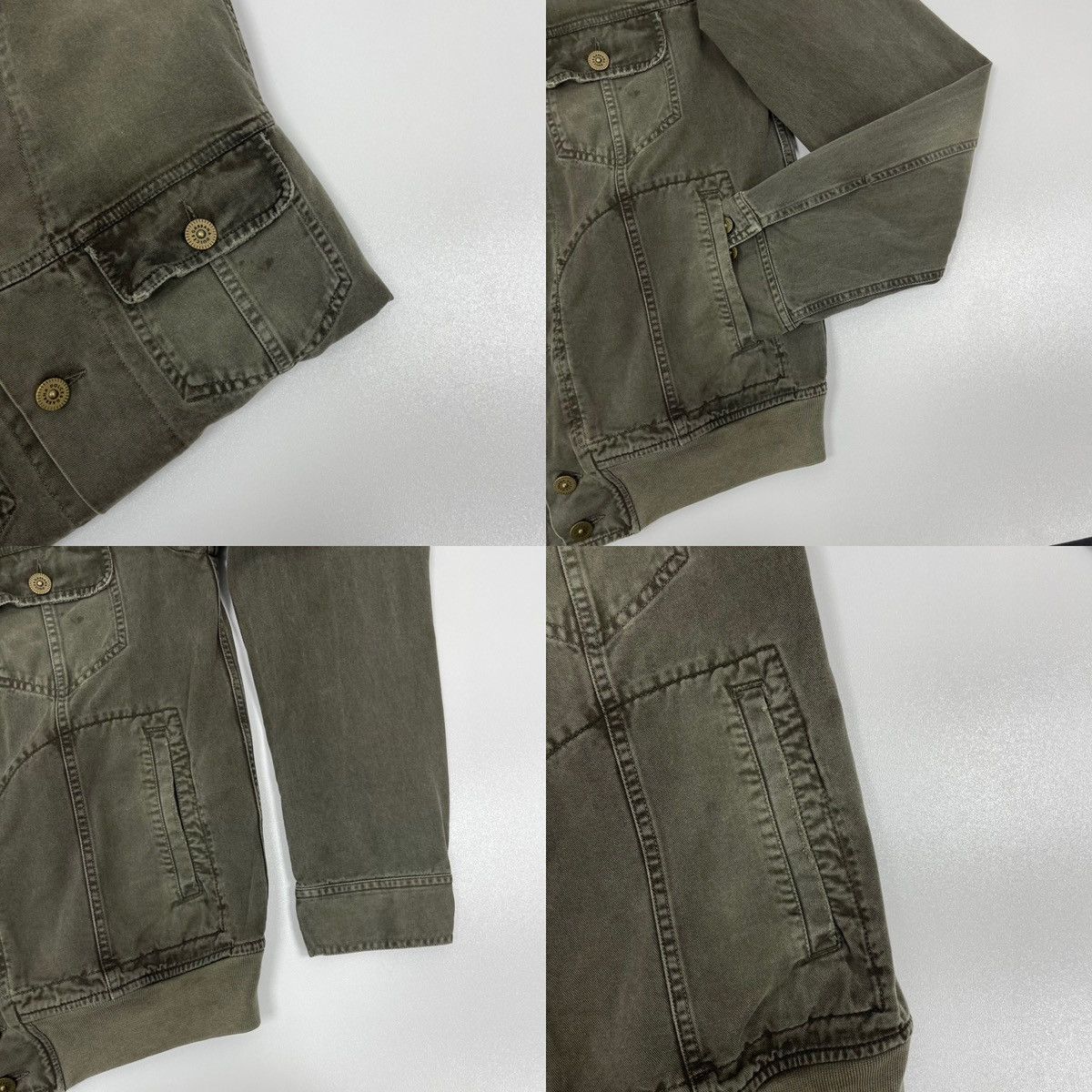 Dolce & Gabbana Dolce & Gabbana Distressed Cotton Faded Vintage Jacket Green Size US M / EU 48-50 / 2 - 5 Thumbnail
