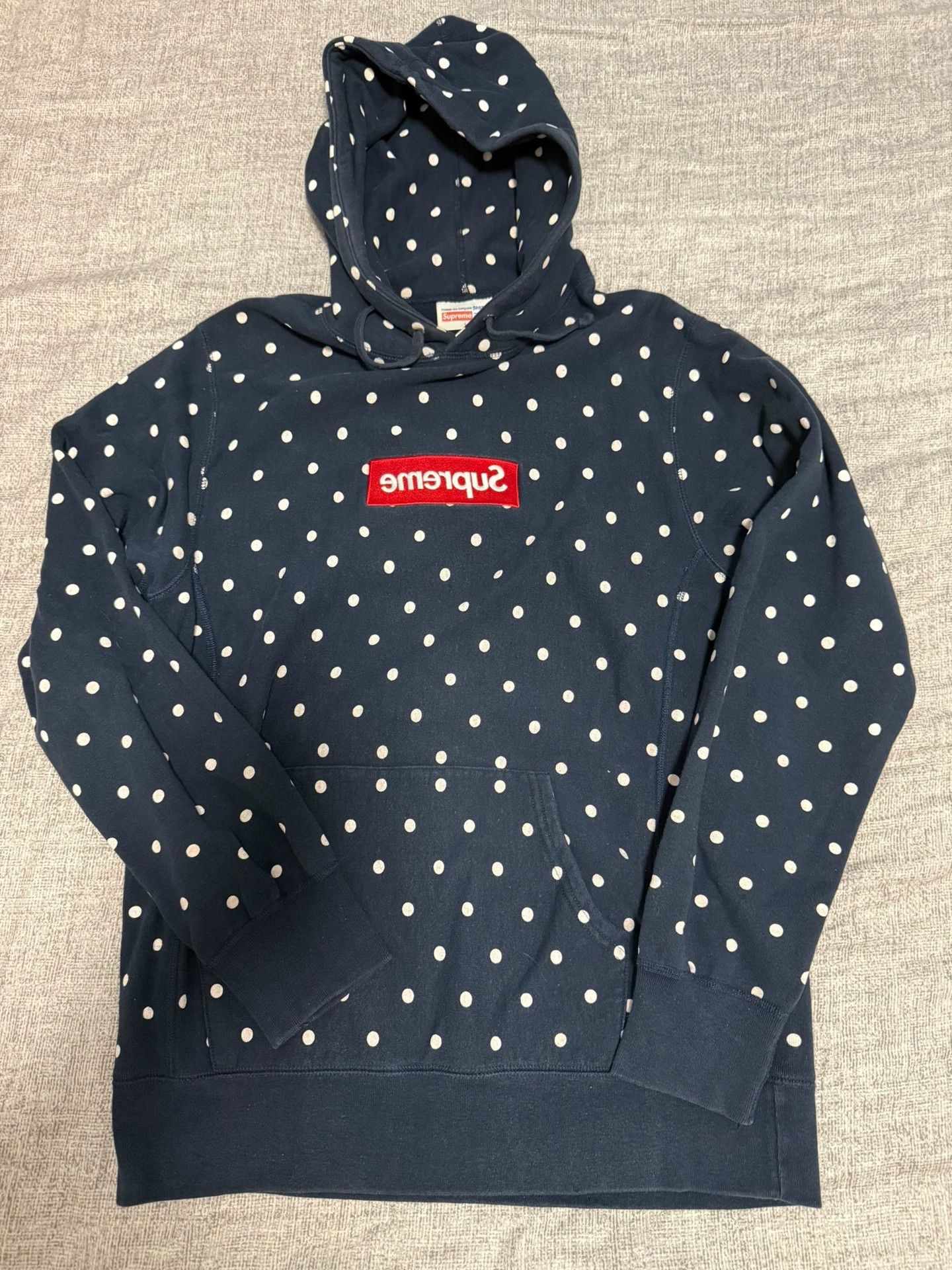 Supreme Supreme 12SS CDG Dot Box Logo Hoodie L Rare Size US L / EU 52-54 / 3 - 1 Thumbnail