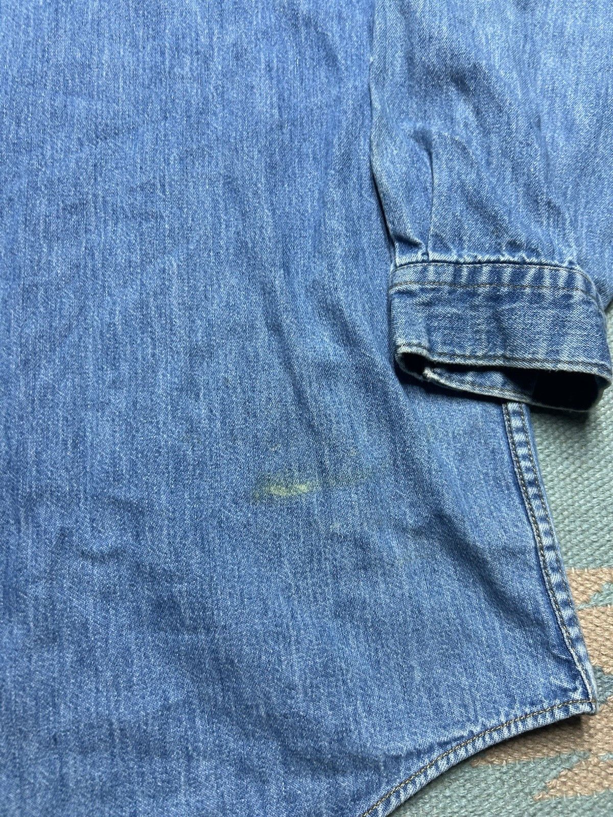 Vintage Vtg gap denim pearl snap shirt western cowboy workwear large Size US L / EU 52-54 / 3 - 7 Thumbnail