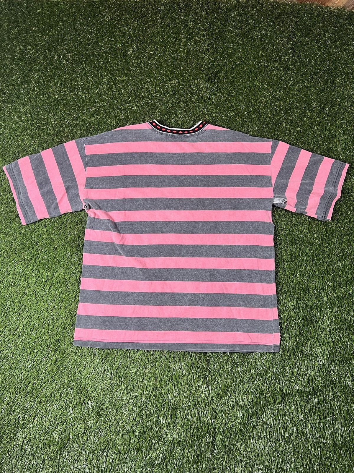 FRED × Vintage Vintage 90’s Red Striped Essential Skater Pocket Tee Size US L / EU 52-54 / 3 - 4 Thumbnail