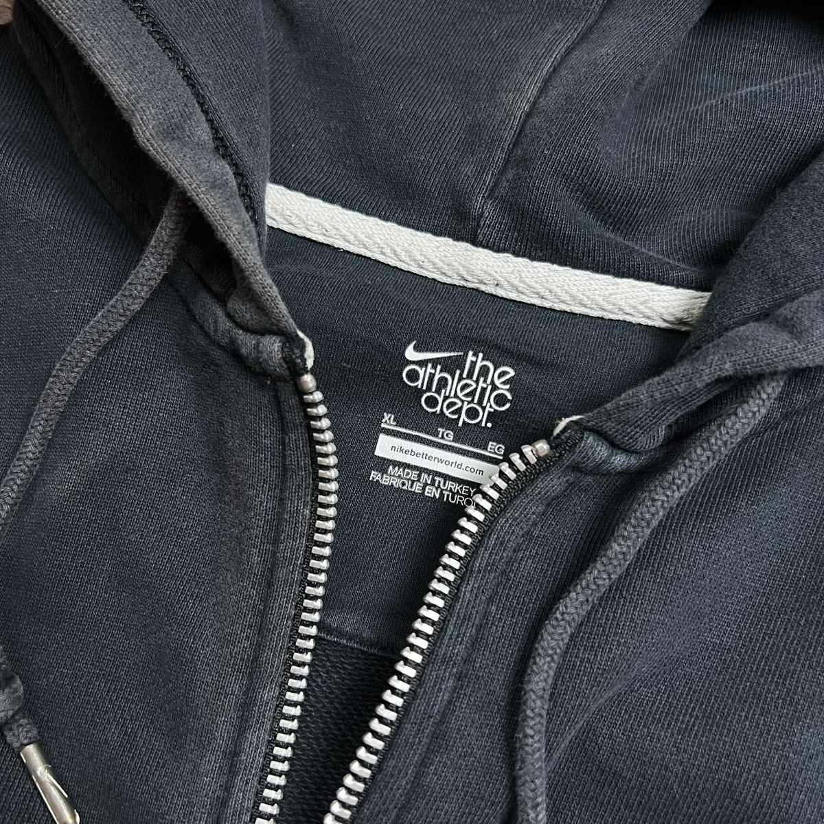 Nike 00s Nike Athletic Vintage Oversized Y2K Zip Retro Hoodie Size US XL / EU 56 / 4 - 9 Thumbnail
