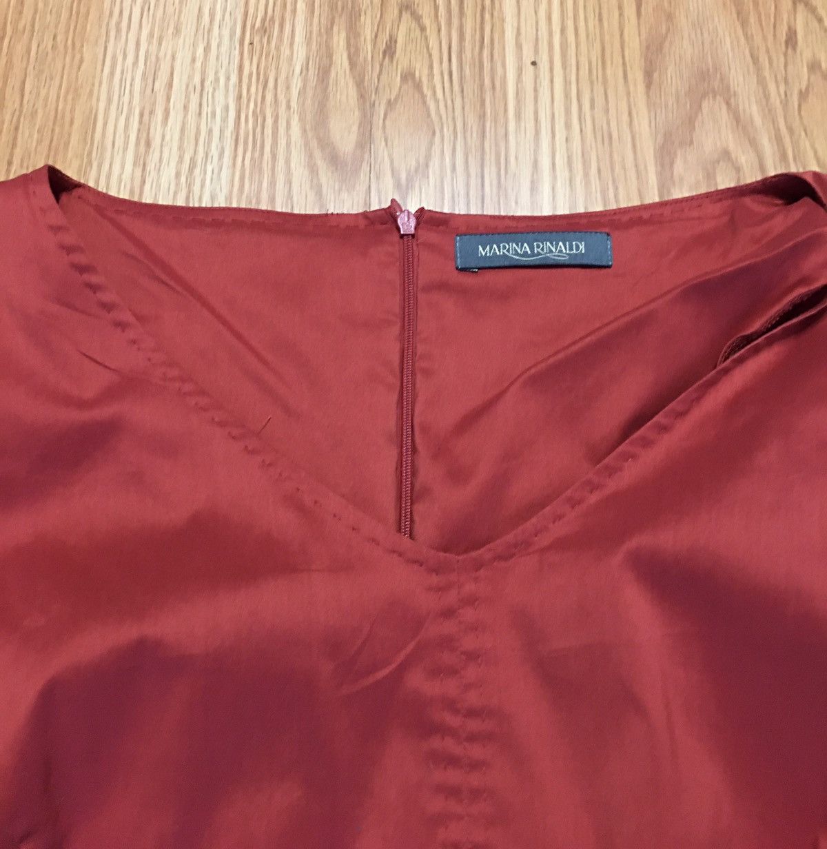 Other MARINA RINALDI Red Cotton Plus Size 25 US W16 Size XXL / US 16-18 / IT 52-54 - 7 Thumbnail
