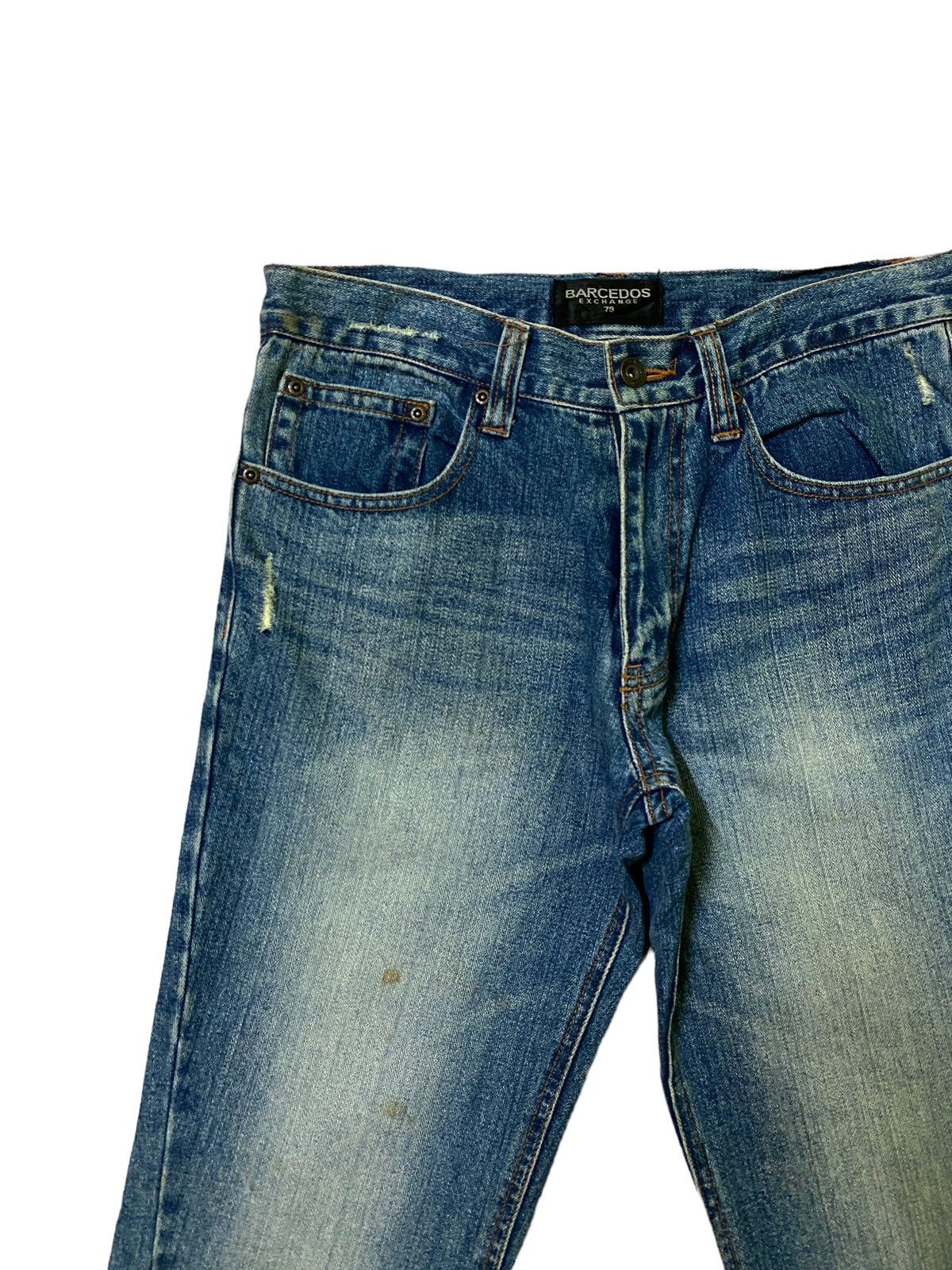Hysteric Glamour × Japanese Brand × Vintage Flared Barcedos Exchange Spiral Cut Bootcut Denim Jeans Size US 28 / EU 44 - 4 Thumbnail