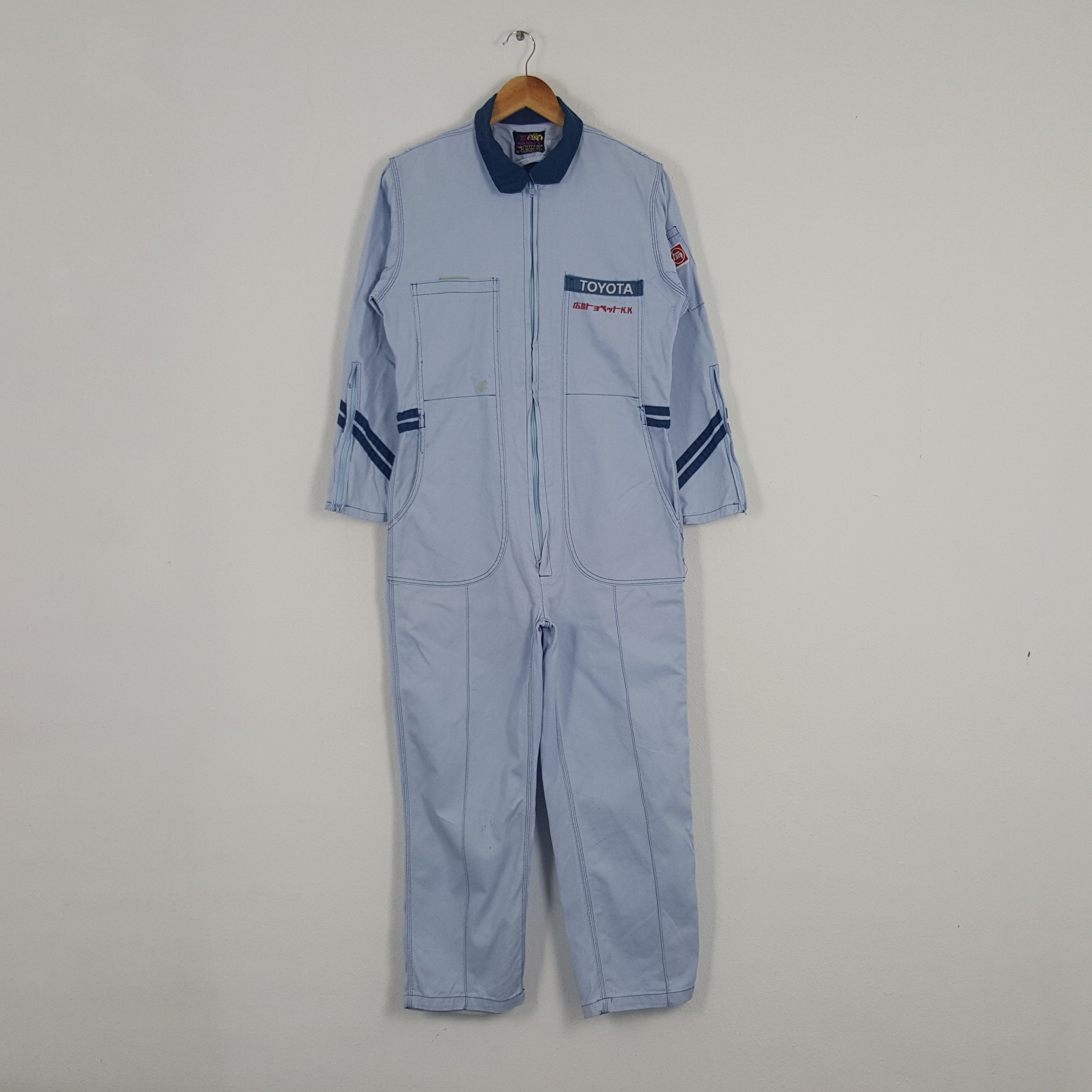 Vintage Vintage Toyota Japanese Racing Team Coverall Jacket Size US L / EU 52-54 / 3 - 1 Thumbnail