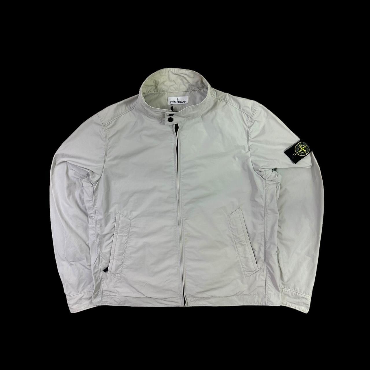 image of Stone Island Zip Up Micro Reps Waterproof Jacket in Mint, Men's (Size 2XL)