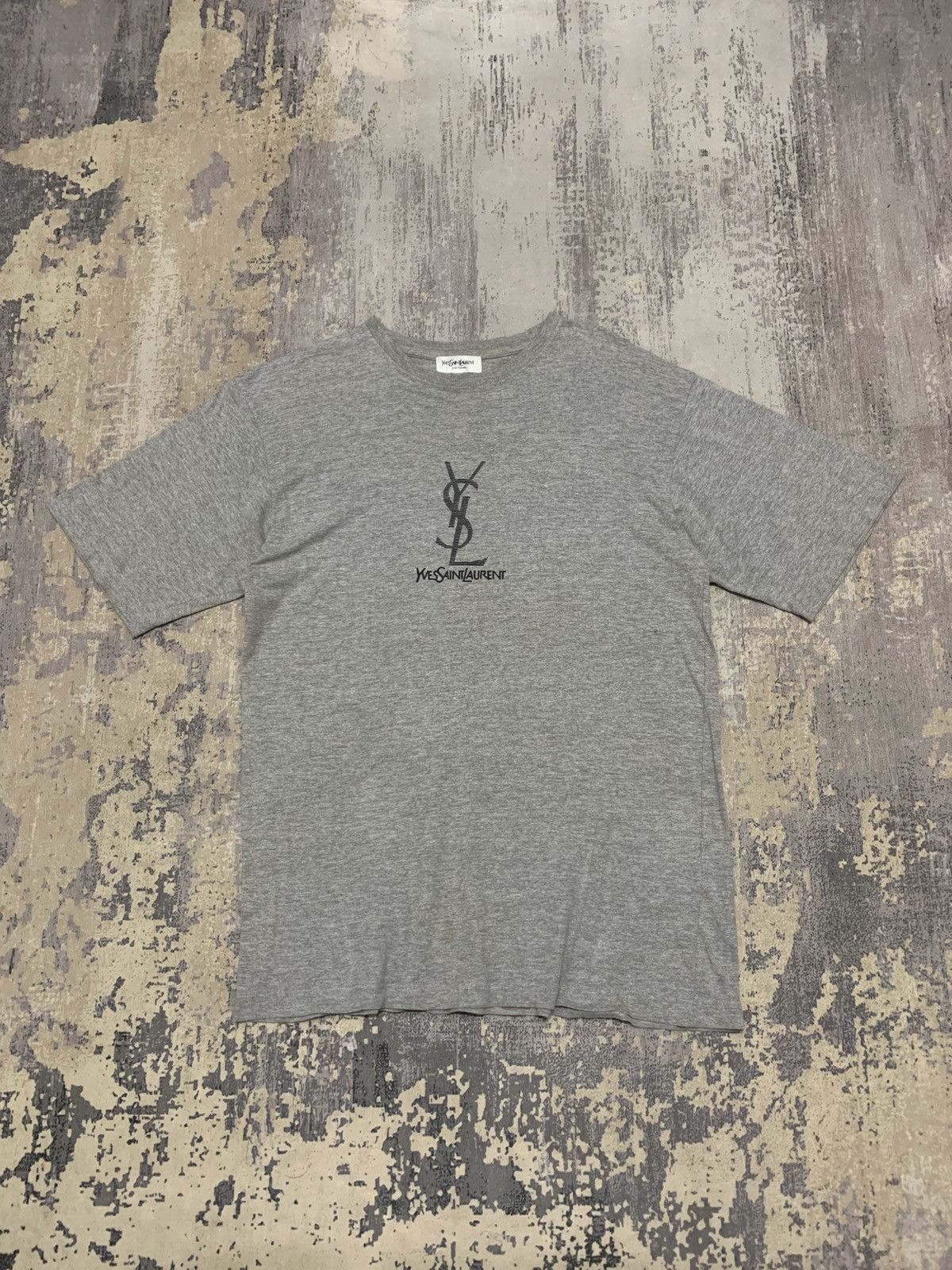 Yves Saint Laurent Vintage YSL Pour Homme Yves Saint Laurent Tshirt Size US L / EU 52-54 / 3 - 1 Thumbnail